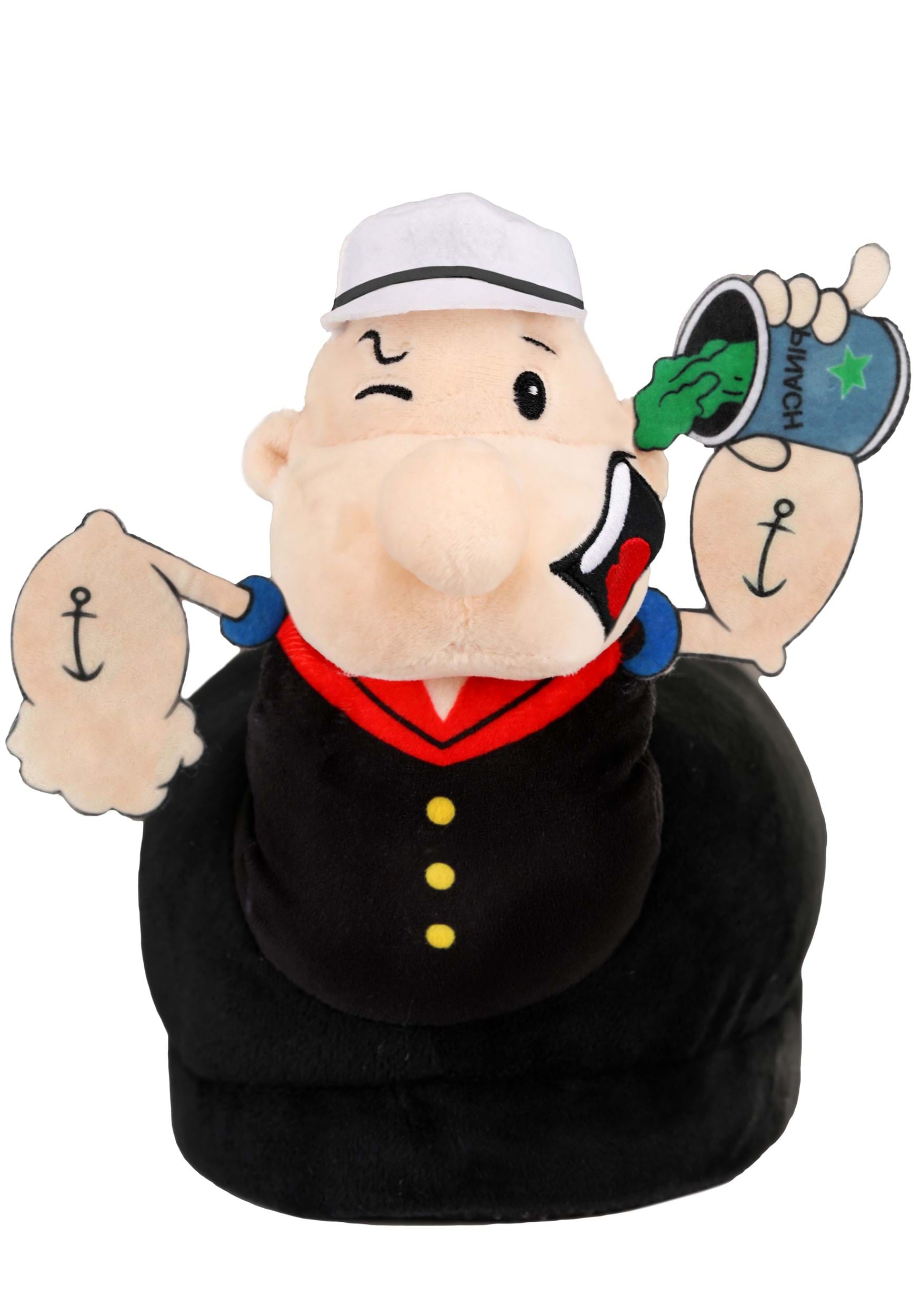 Popeye Plush Slippers for Adults