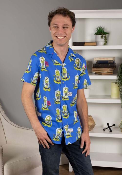 Simpsons Kang and Kodos Cakeworthy Unisex Camp Shirt