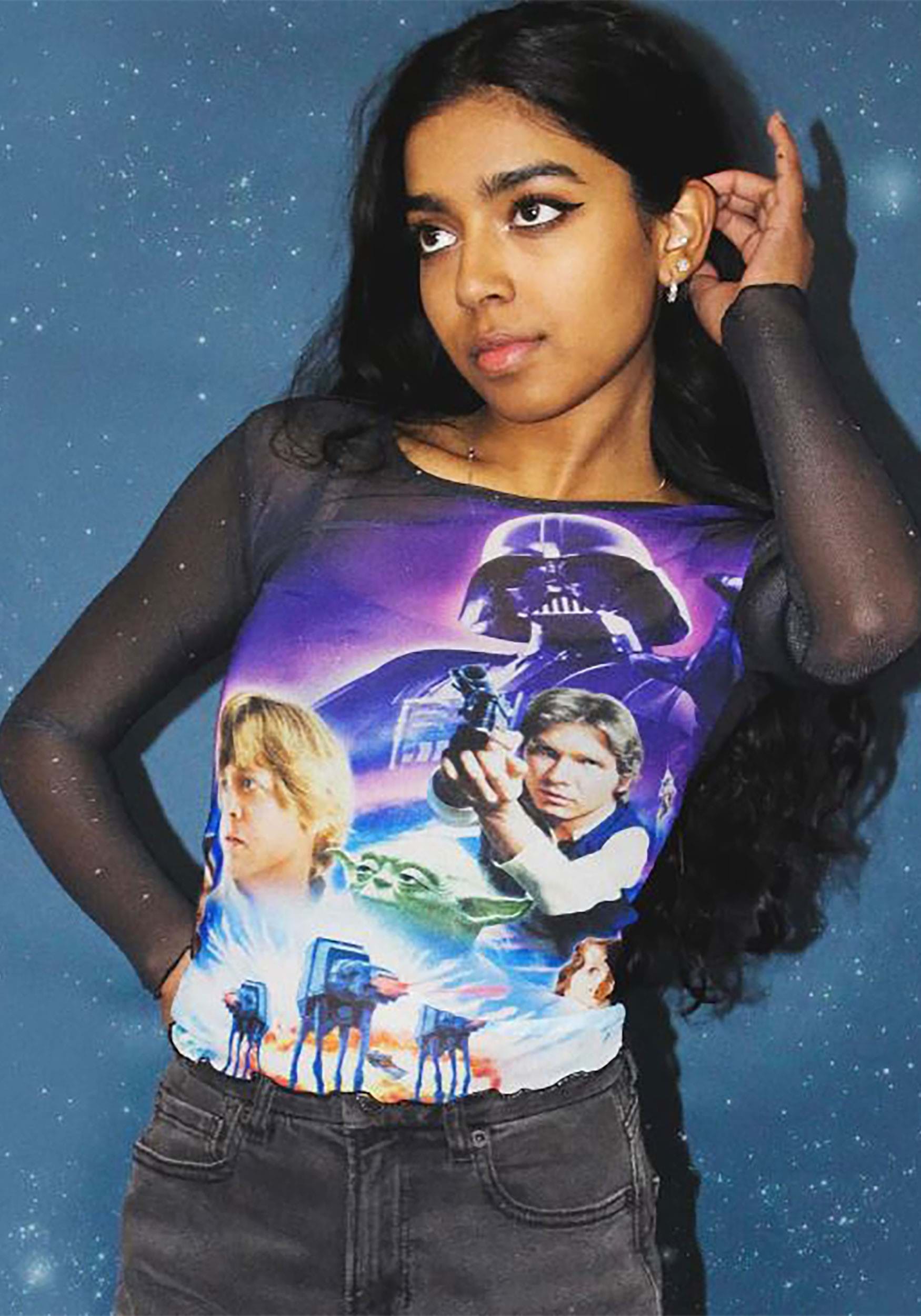 Cakeworthy Star Wars Poster Mesh Top for Women 1 Cakeworthy Star Wars Poster Mesh Top for Women