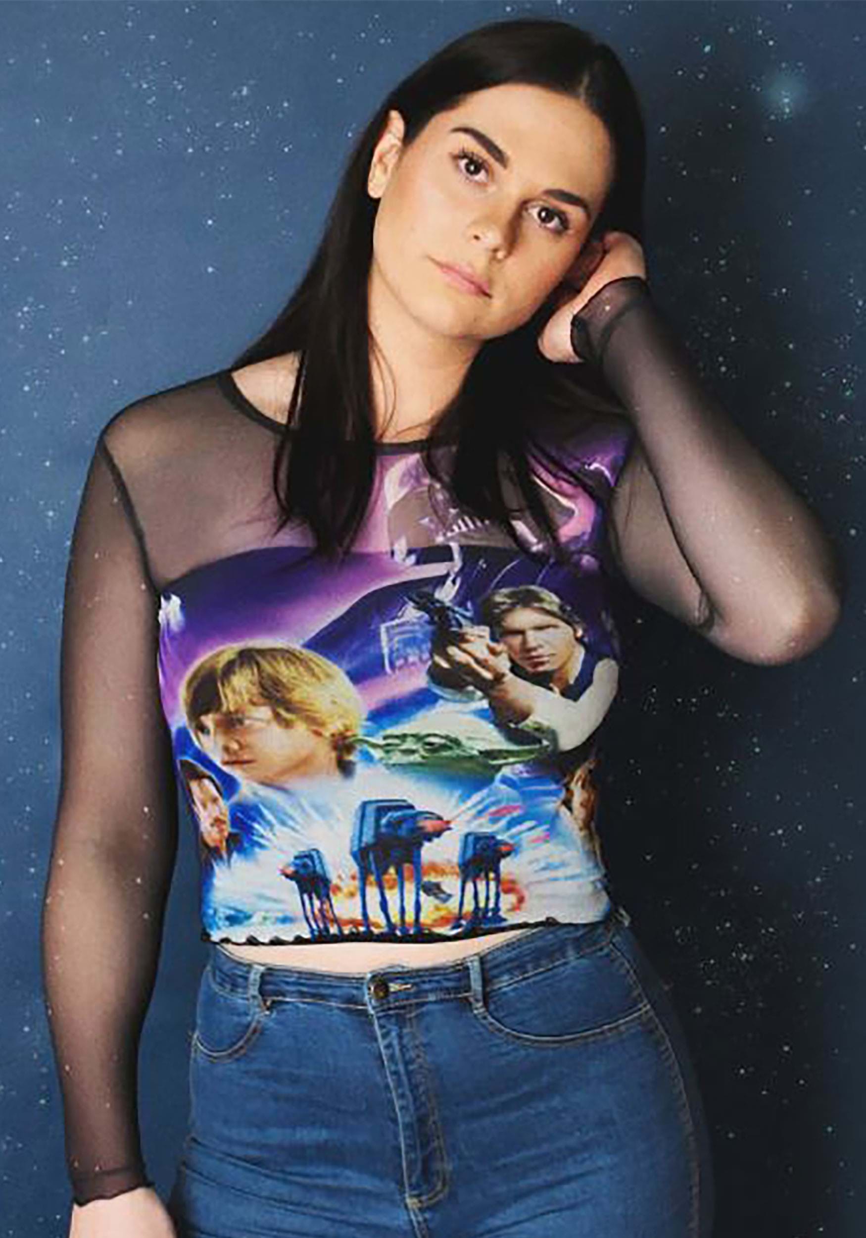 Cakeworthy Star Wars Poster Mesh Top for Women 2 Cakeworthy Star Wars Poster Mesh Top for Women