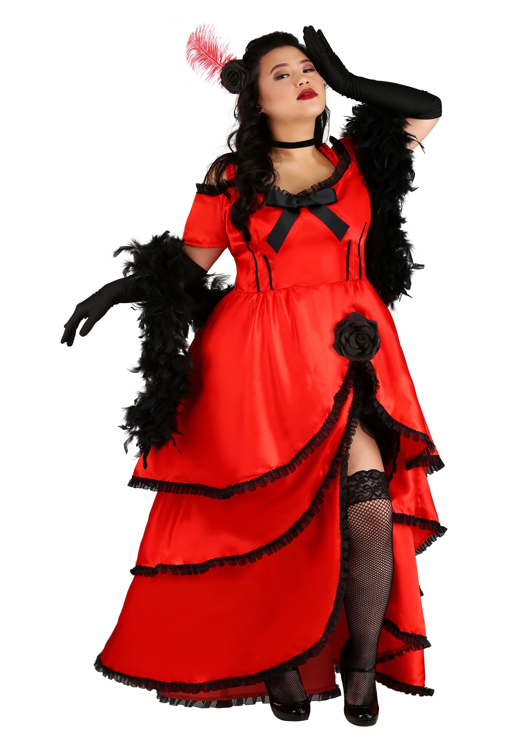 Plus Size Sassy Showgirl Women's Costume