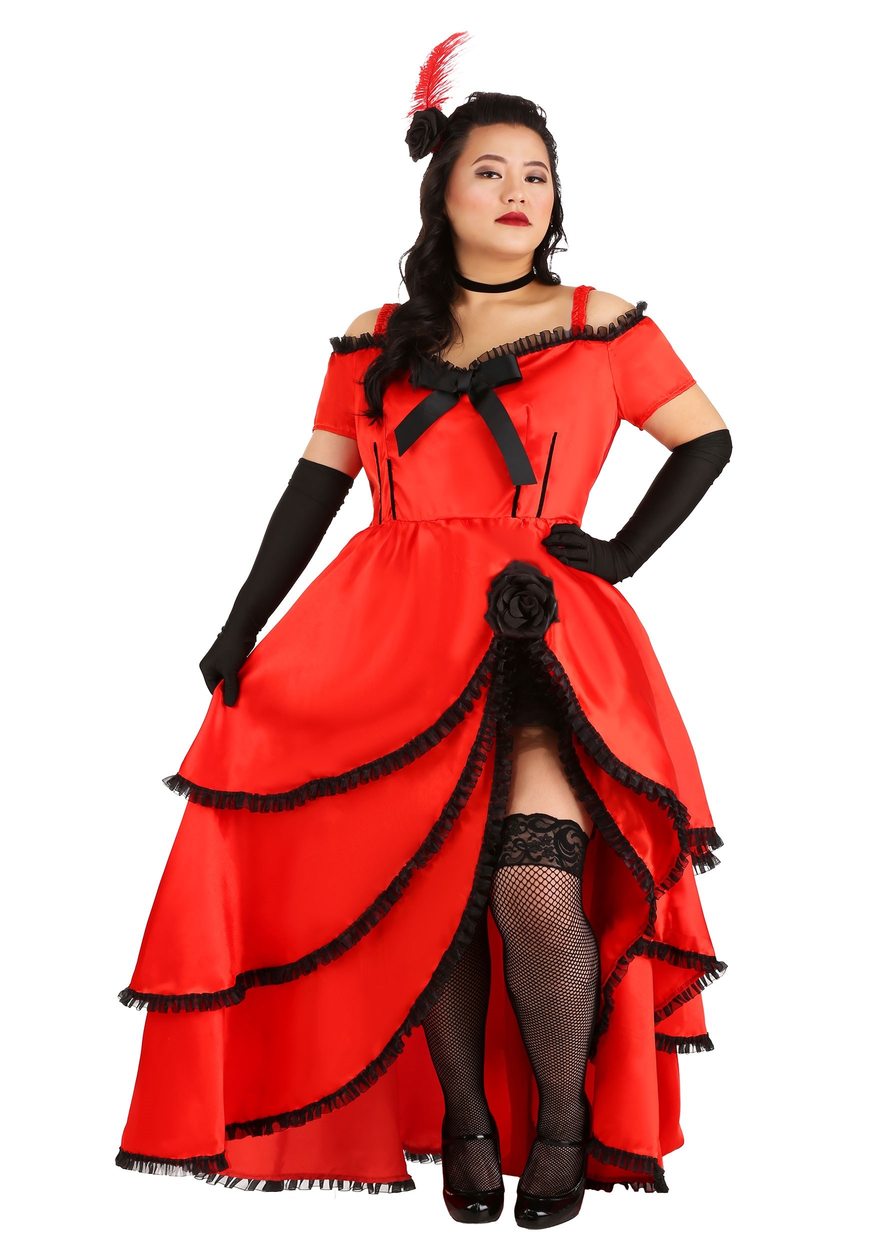 Plus Size Sassy Showgirl Women's Costume