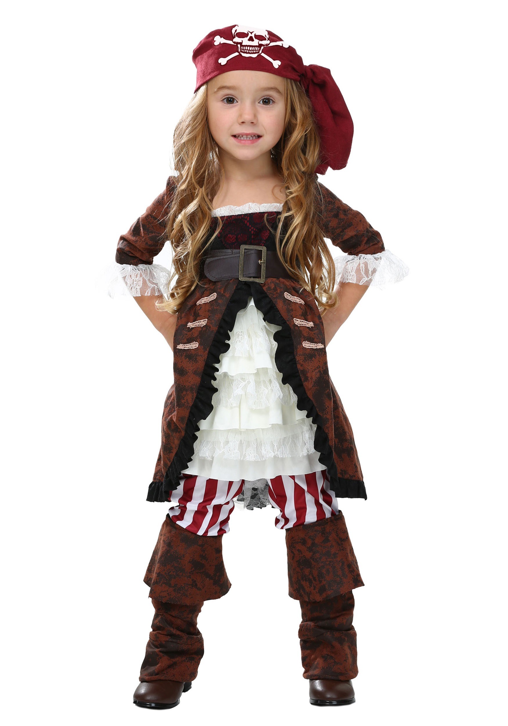 Brown Coat Pirate Costume for Toddlers