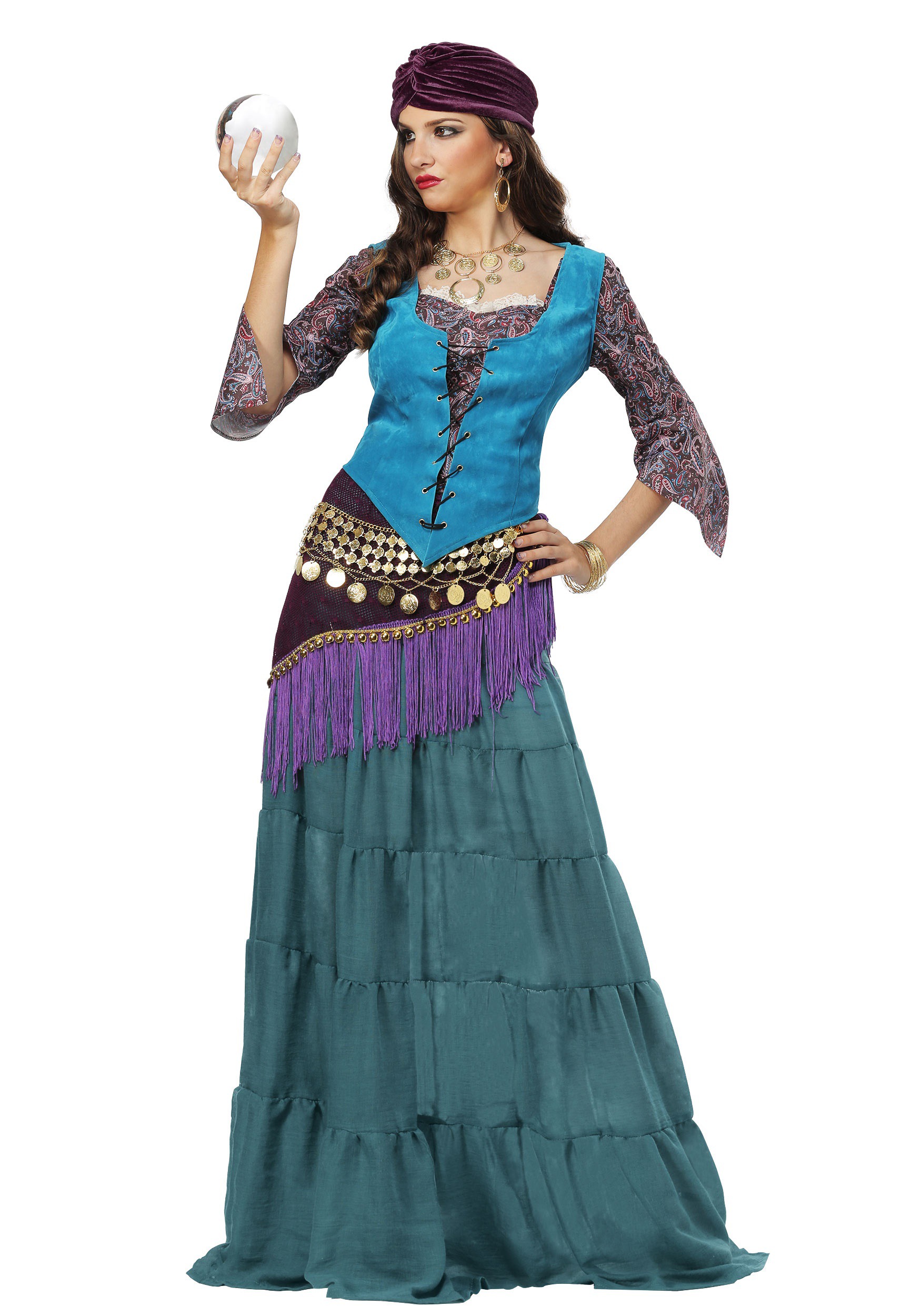 Plus Size Fabulous Fortune Teller Gypsy Costume for Women
