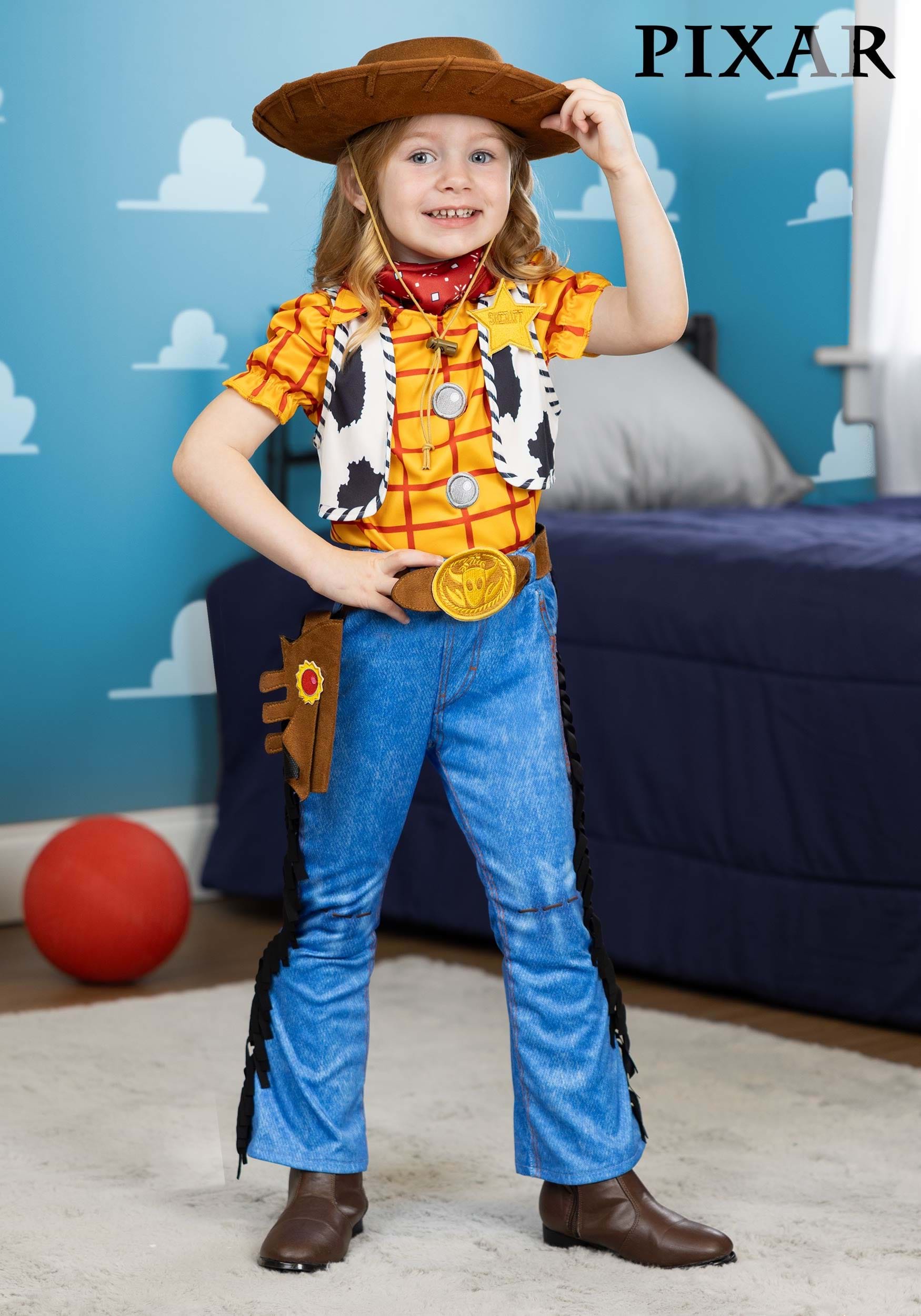 Girl's Toddler Pixar Toy Story Woody Costume