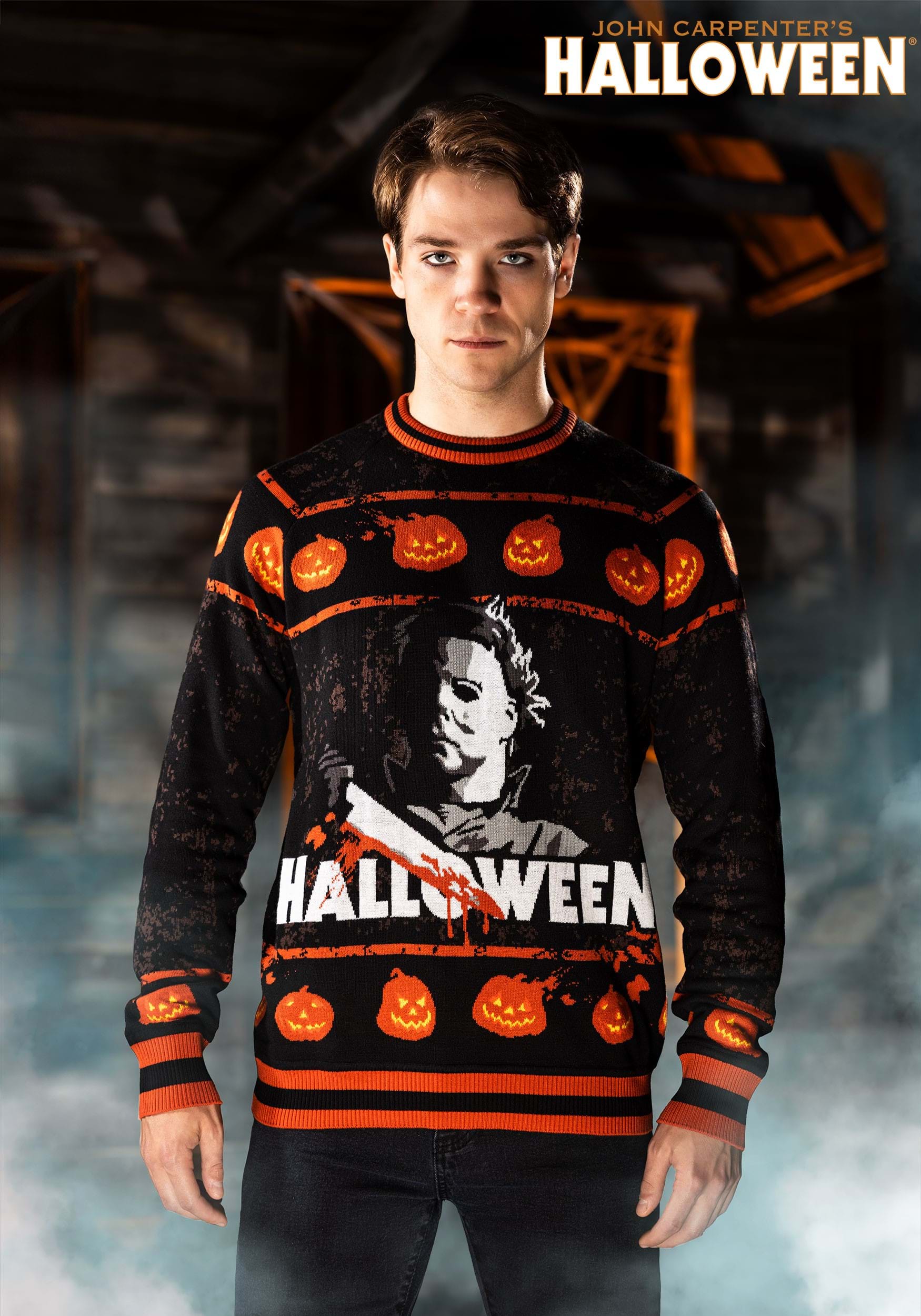 Halloween Michael Myers Sweater for Adults