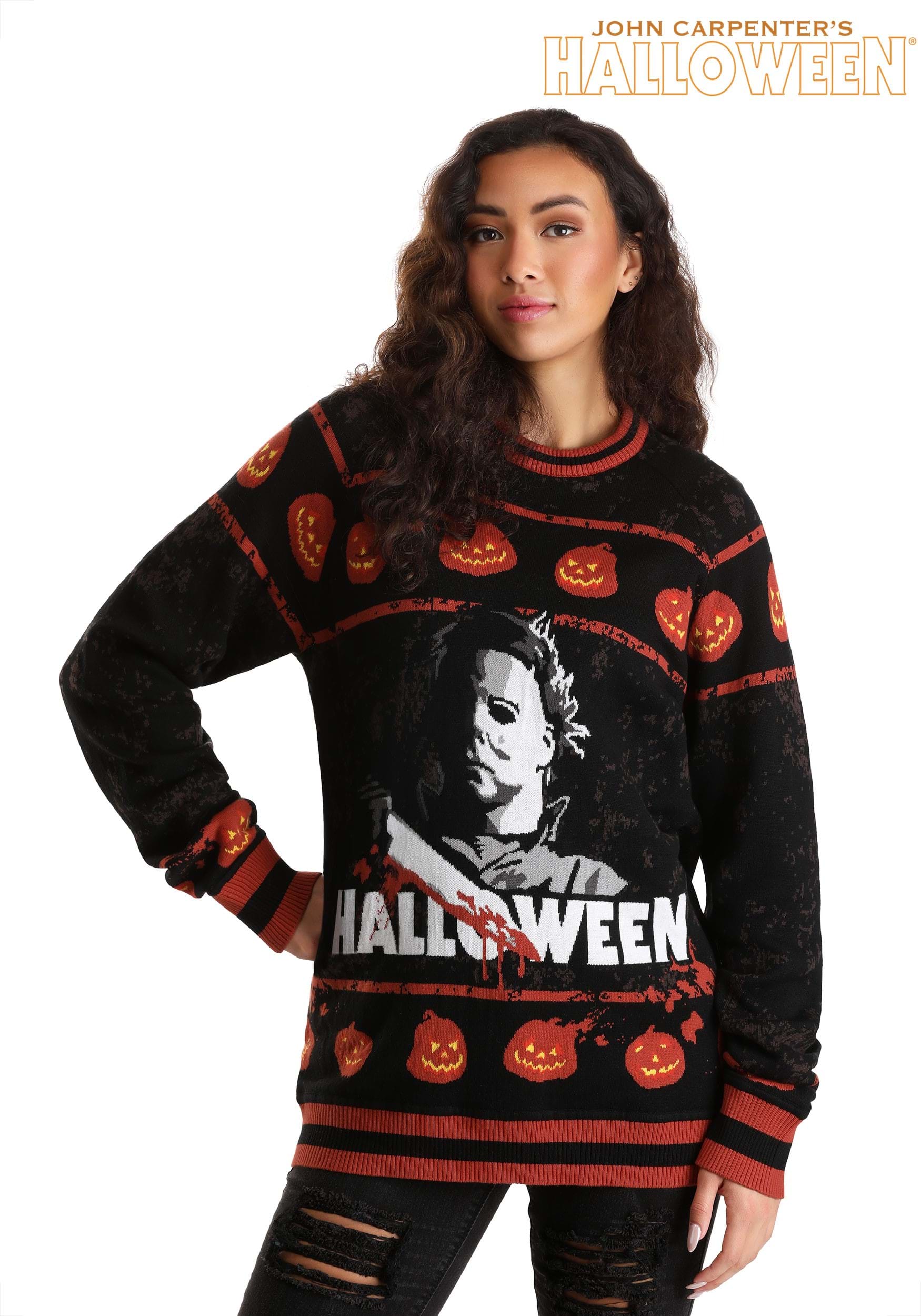 Halloween Michael Myers Sweater for Adults