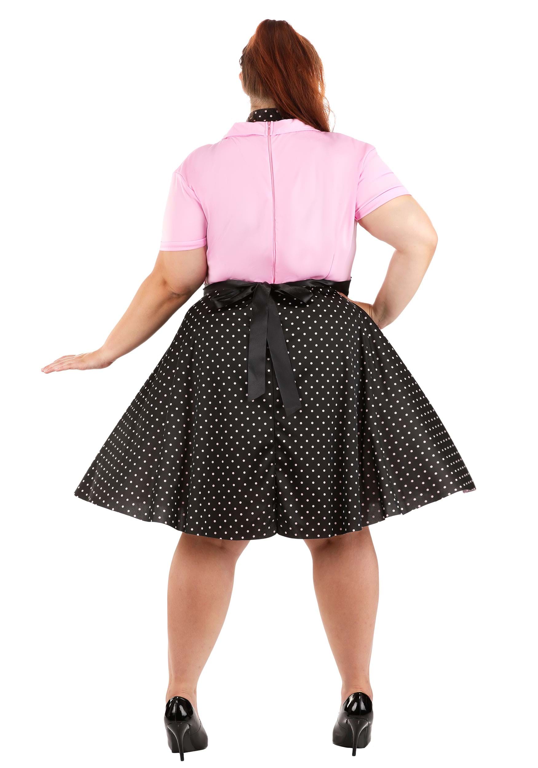 Plus Size Sock Hop Cutie Costume Dress for Women