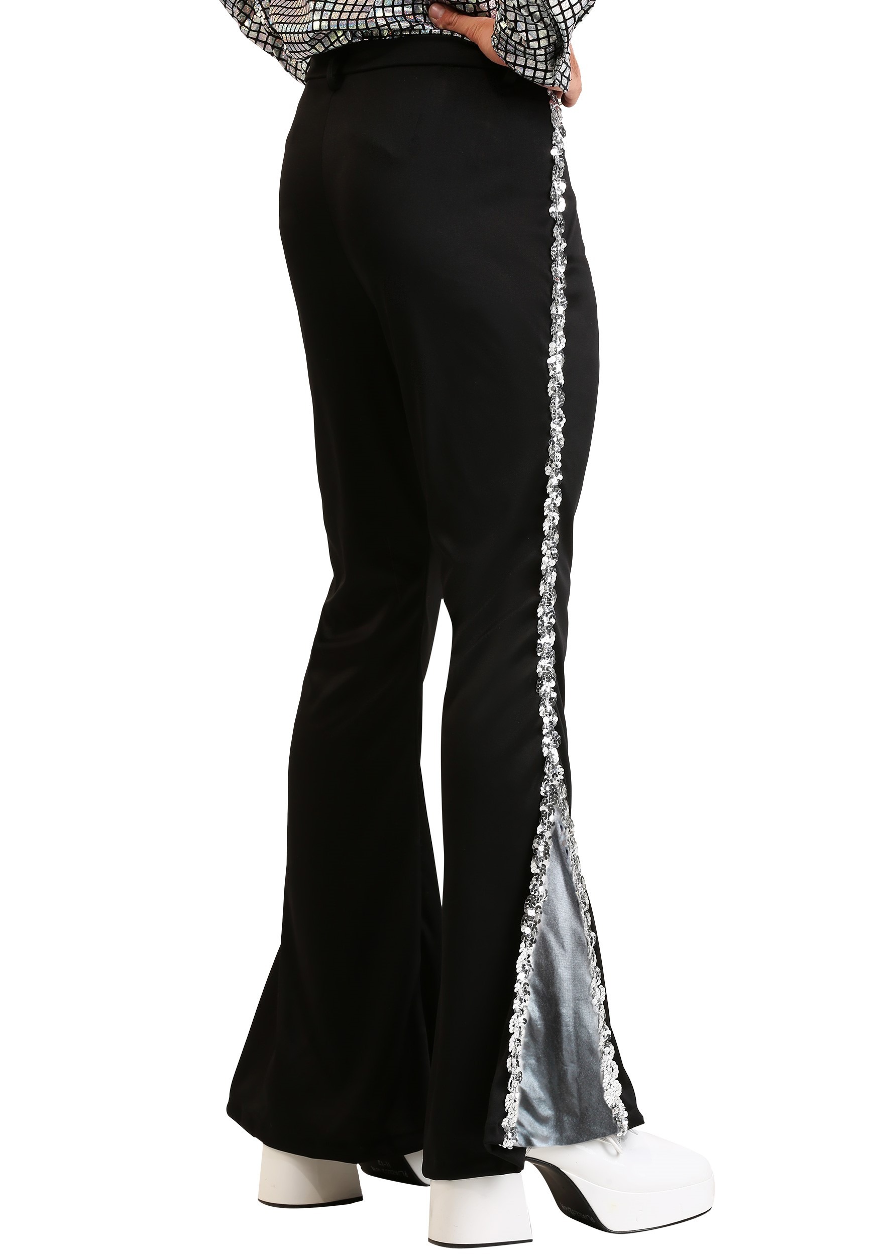 Silver Sequin Disco Men's Pants 2 Silver Sequin Disco Men's Pants
