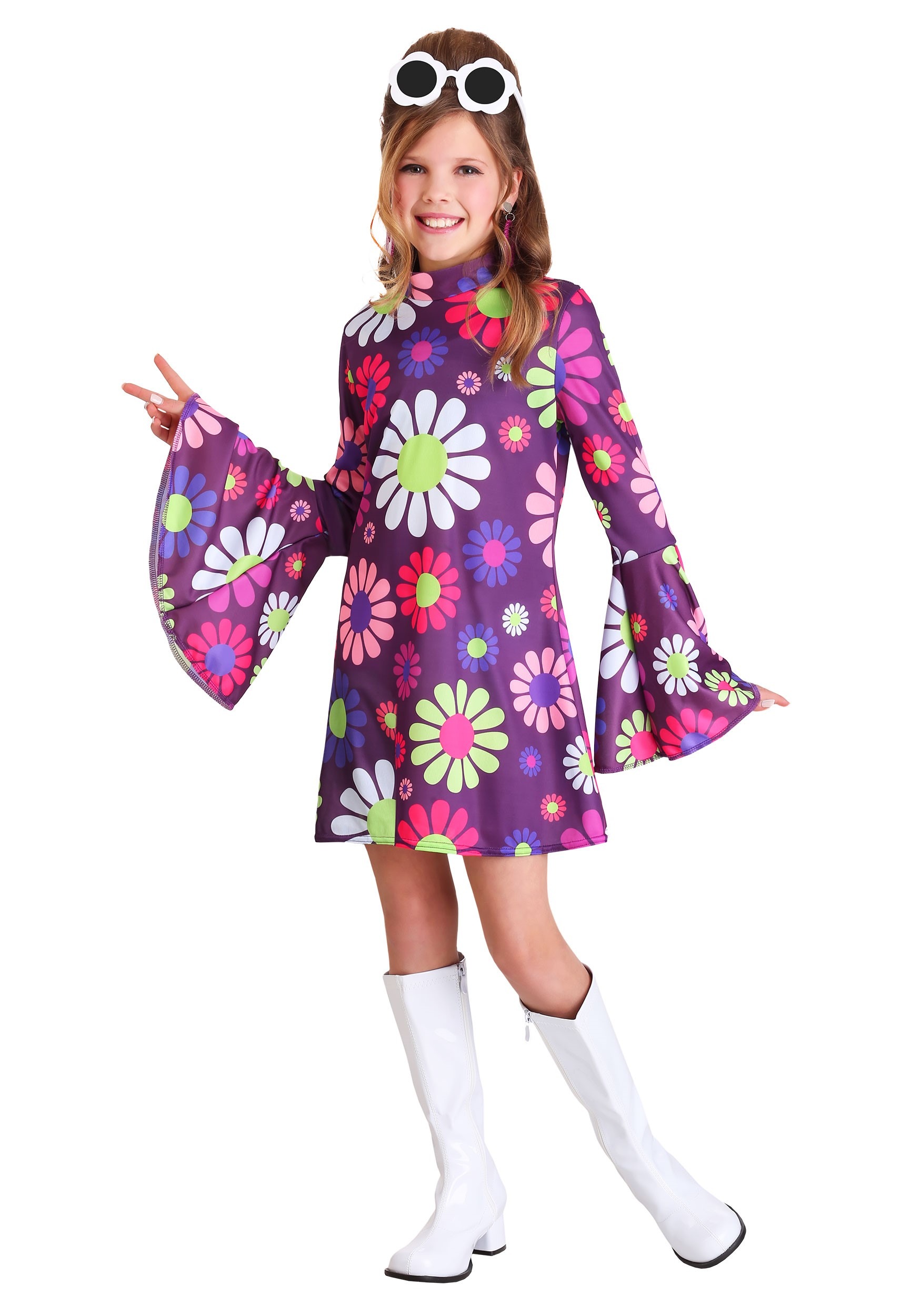 Far Out Hippie Girl's Costume