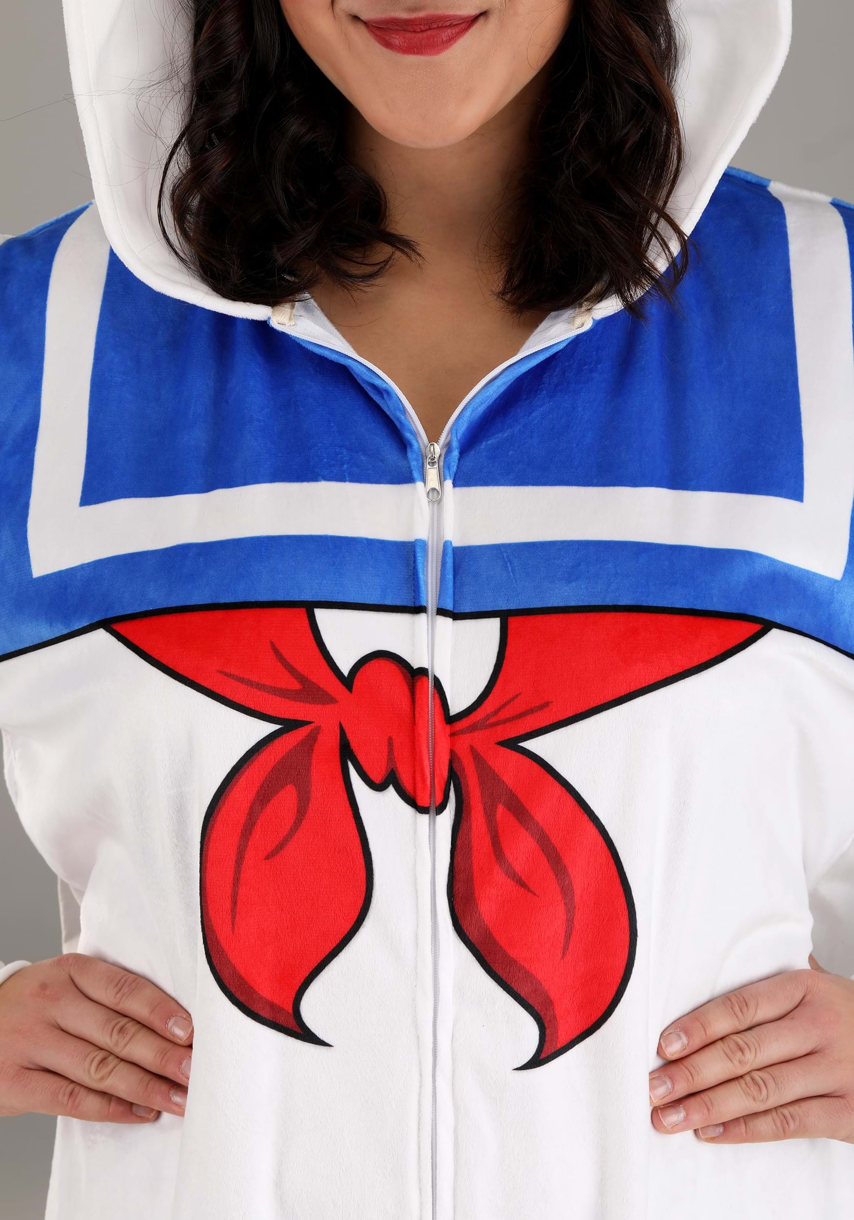 Adult Plus Size Stay Puft Marshmallow Man Costume Onesie 3 Adult Plus Size Stay Puft Marshmallow Man Costume Onesie