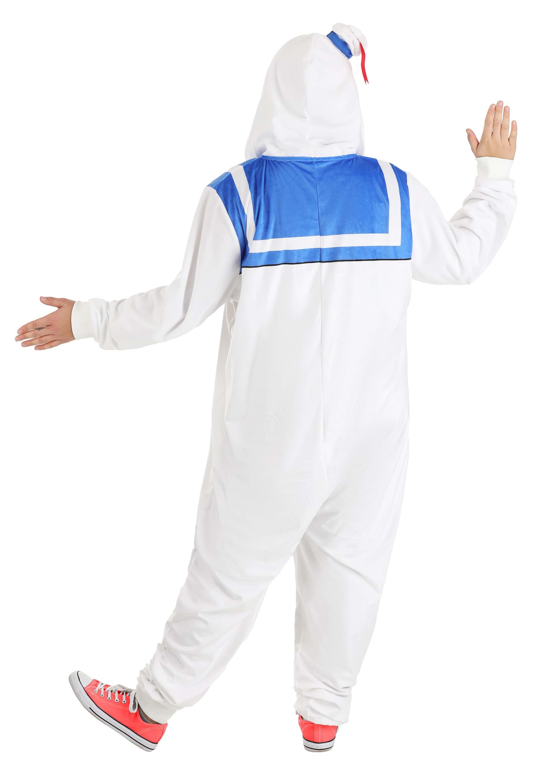 Adult Plus Size Stay Puft Marshmallow Man Costume Onesie 4 Adult Plus Size Stay Puft Marshmallow Man Costume Onesie