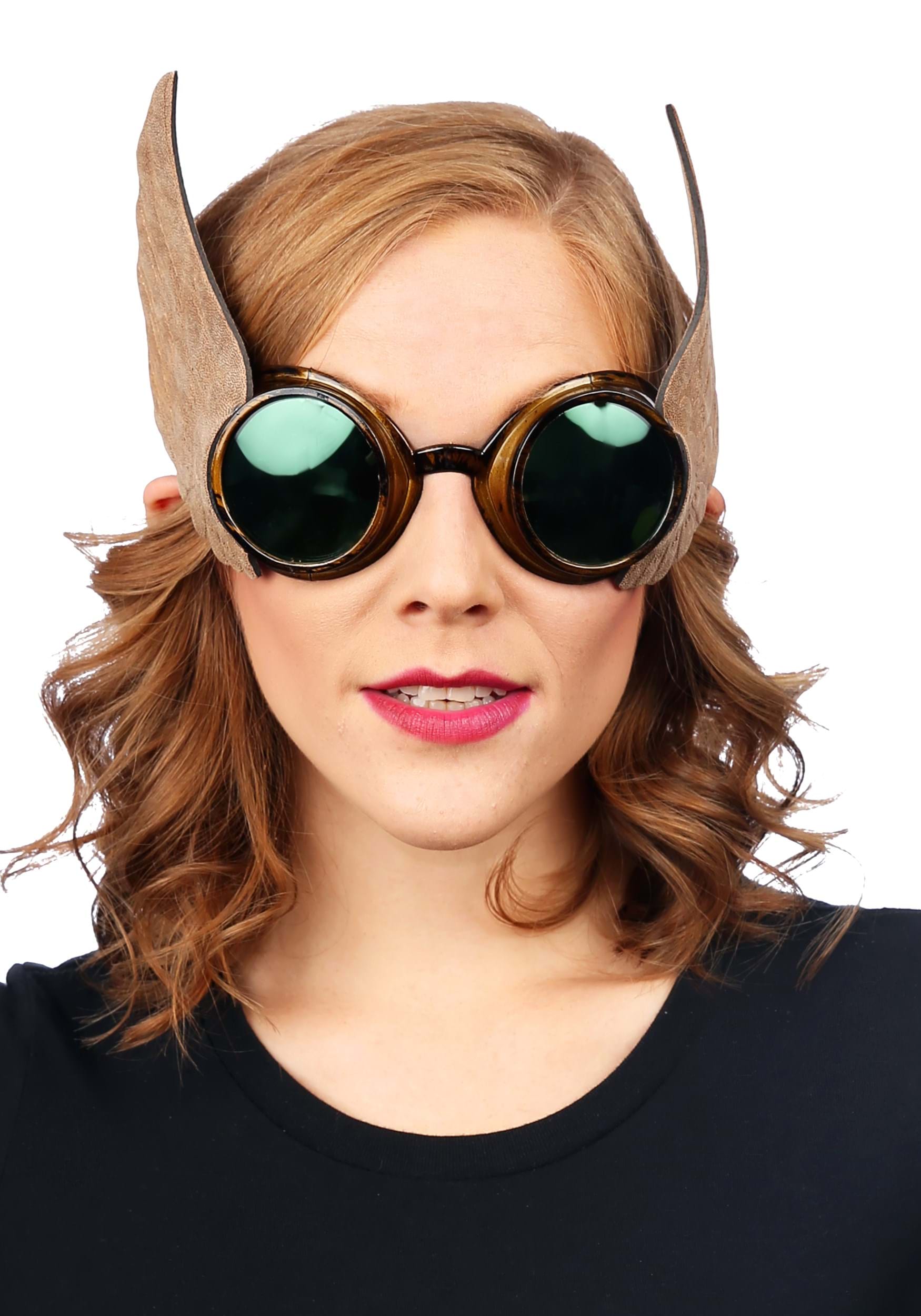 Gold Winged Costume Goggles