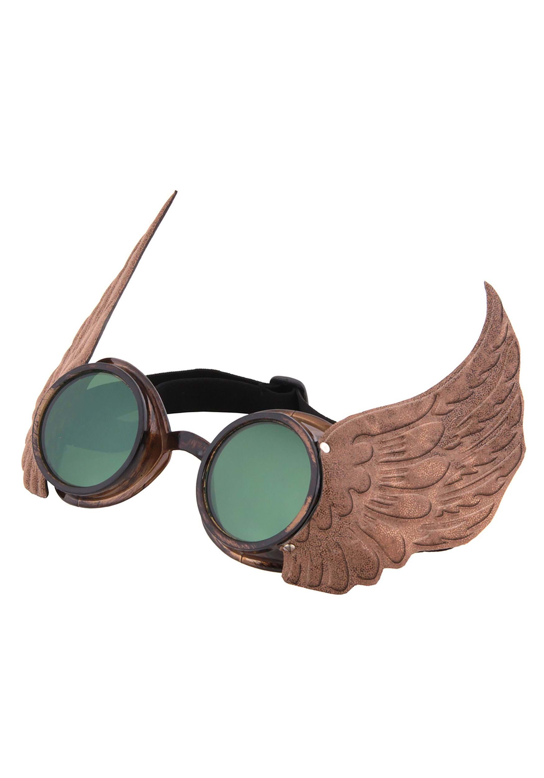 Gold Winged Costume Goggles