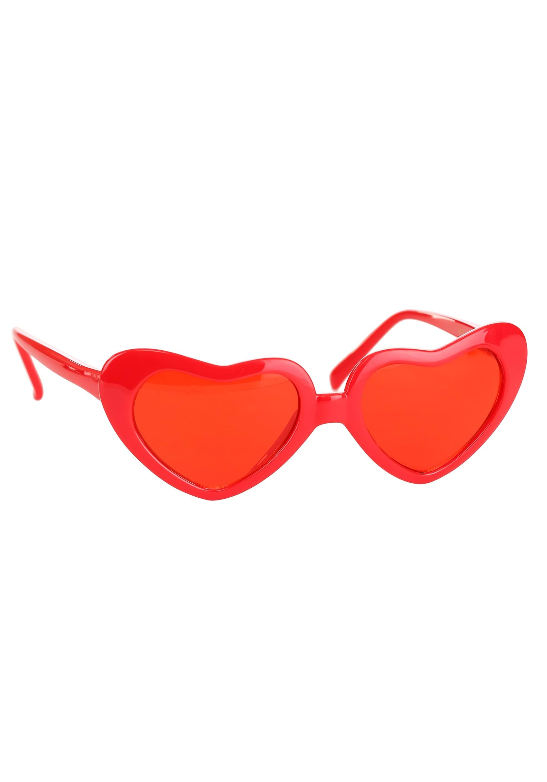 Red Heart-Shaped Sweetheart Sunglasses