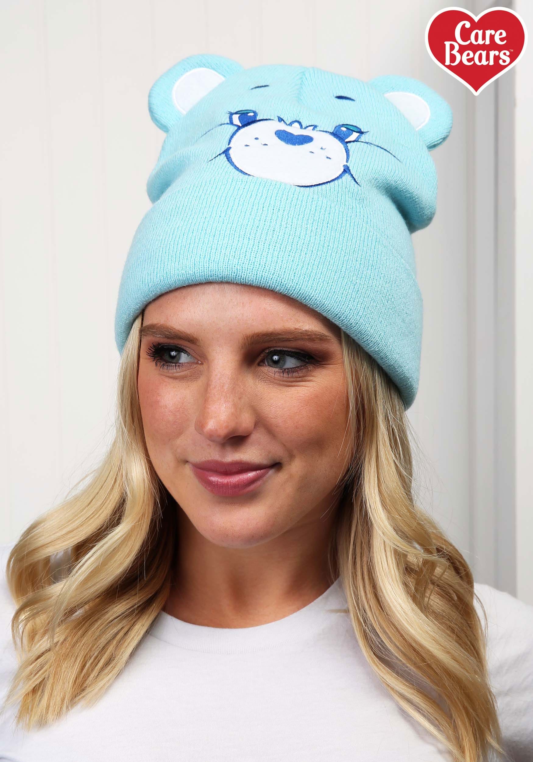 Blue Bedtime Bear Knit Hat