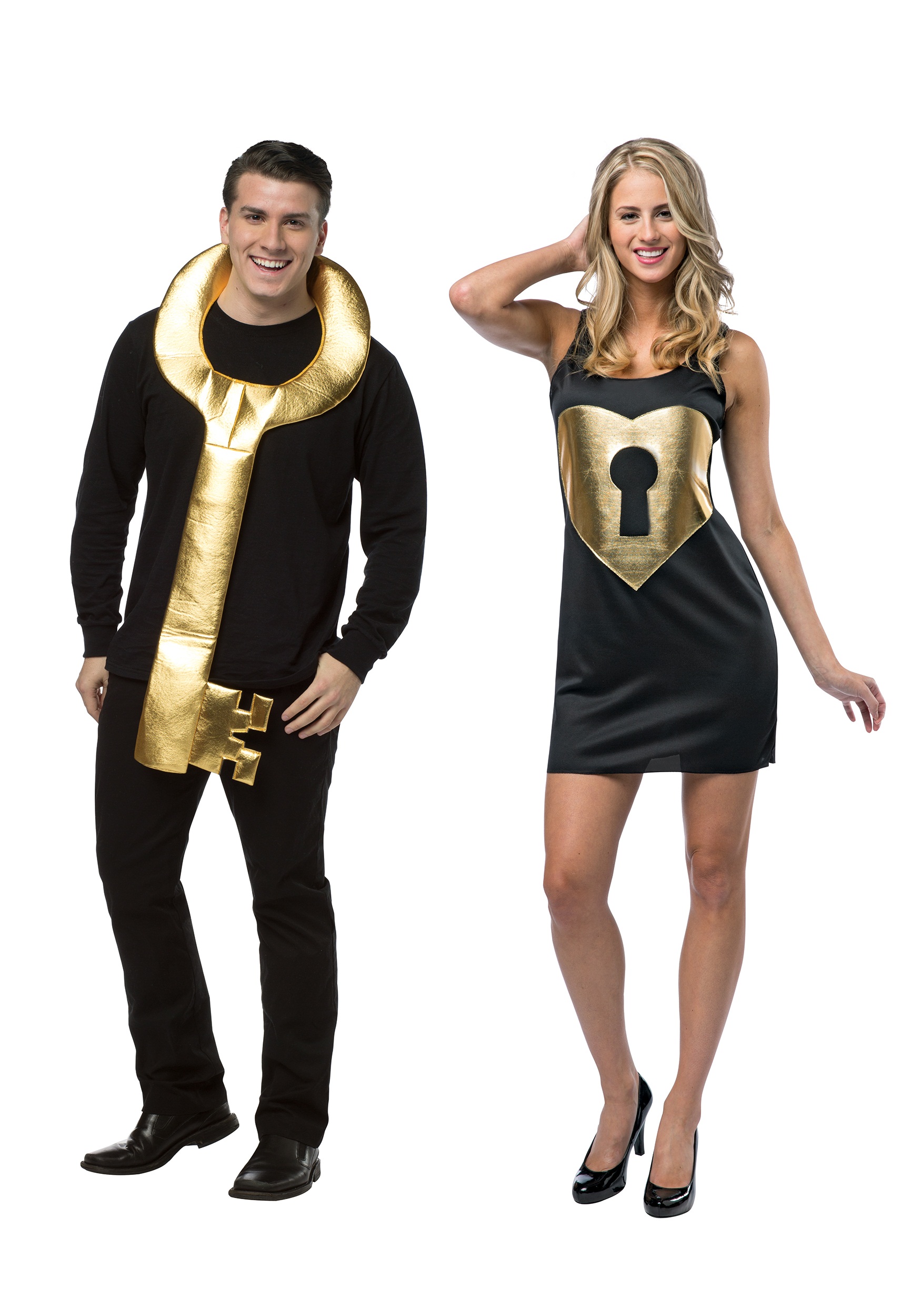 Lock and Key Couples Costume for Adults