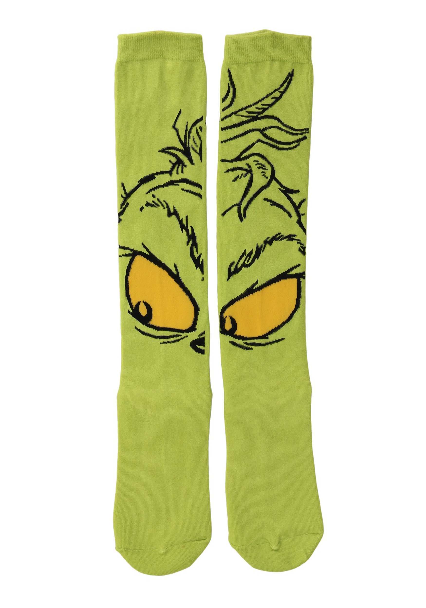 Women's The Grinch Knee High Socks 2 Women's The Grinch Knee High Socks