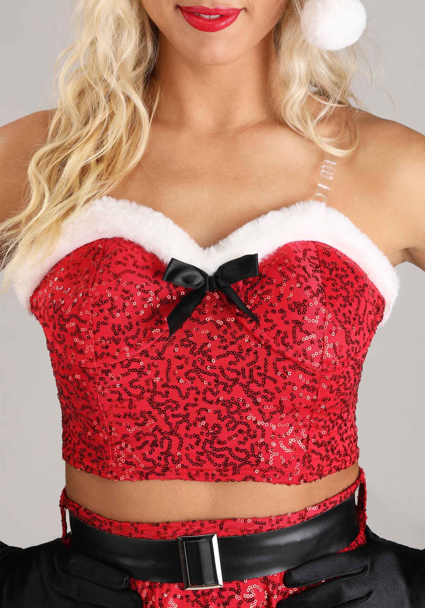 Sexy Sequin Santa Women's Costume 4 Sexy Sequin Santa Women's Costume
