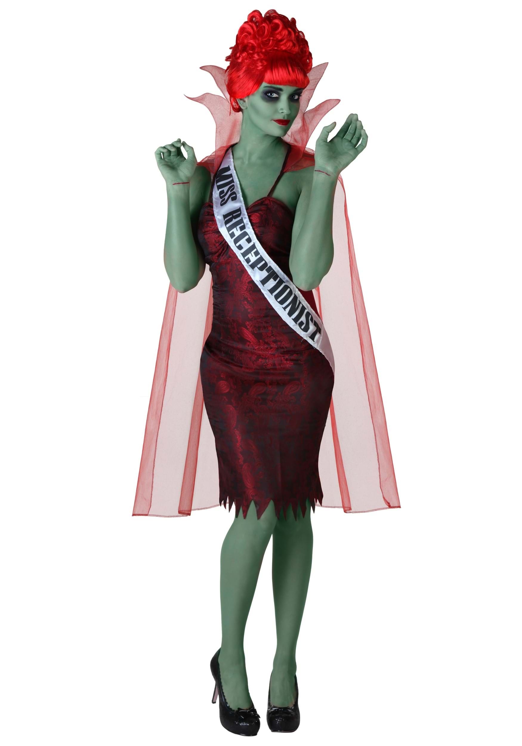Miss Dead Receptionist Costume Dress for Women