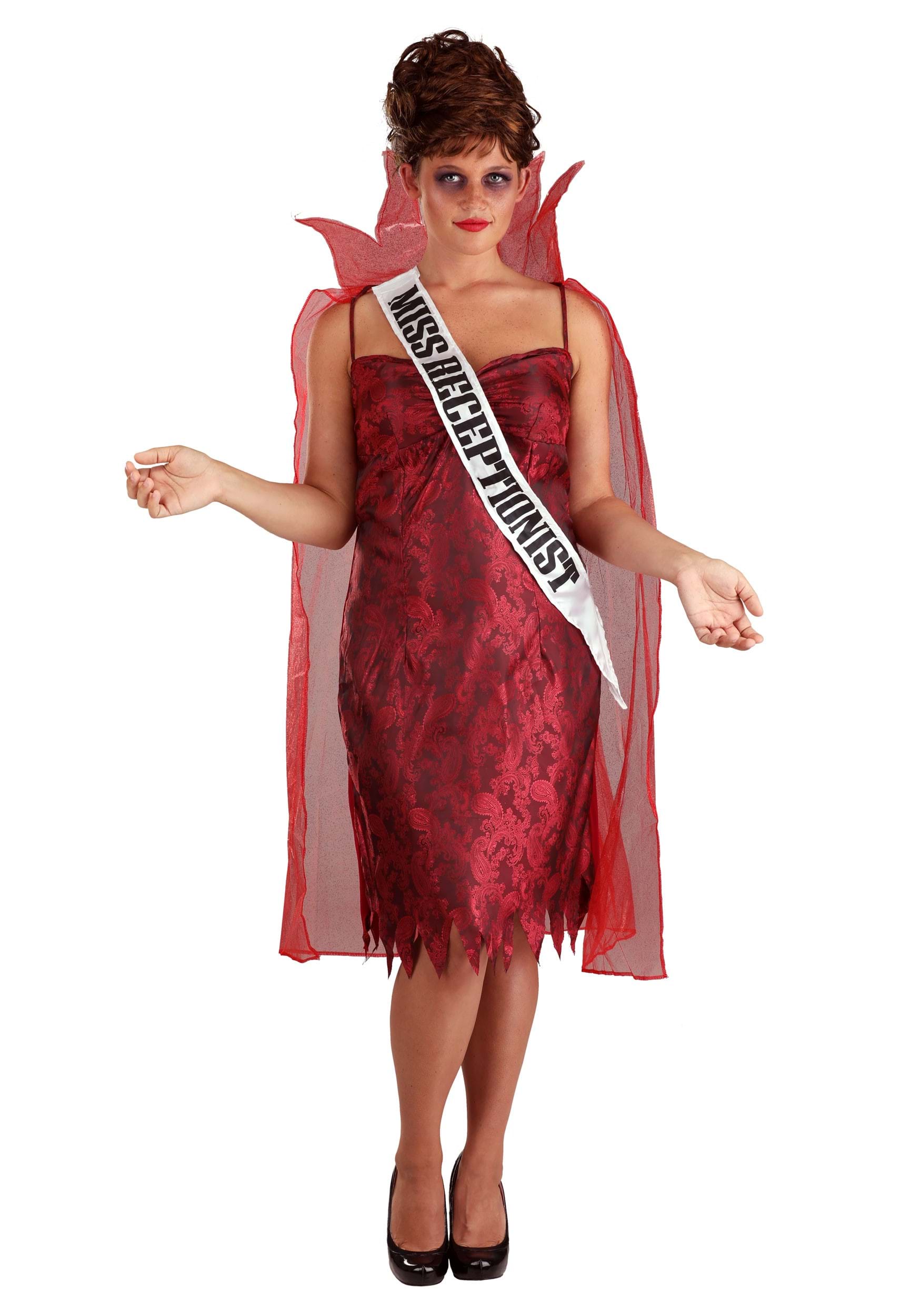 Miss Dead Receptionist Costume Dress for Women