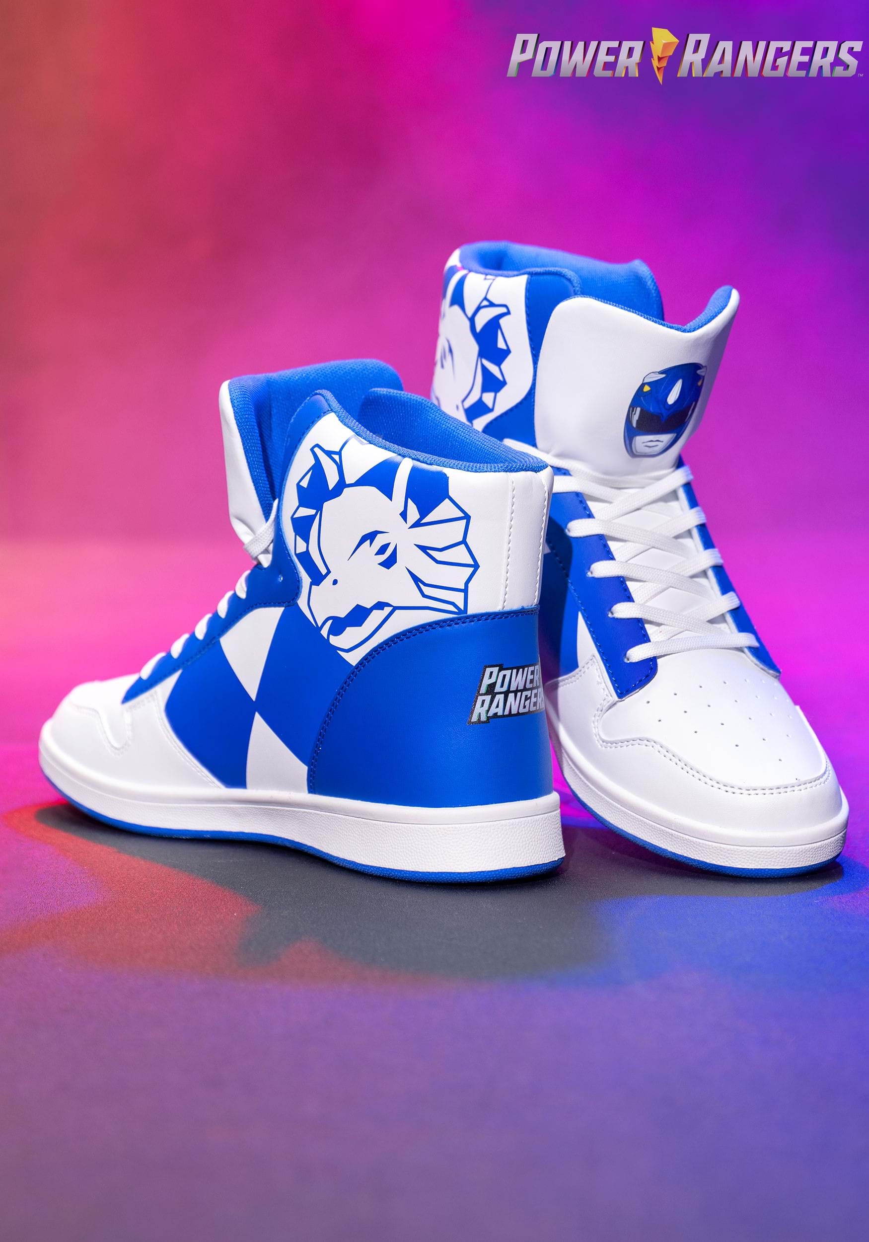 Adult Blue Power Rangers Costume Inspired Sneakers