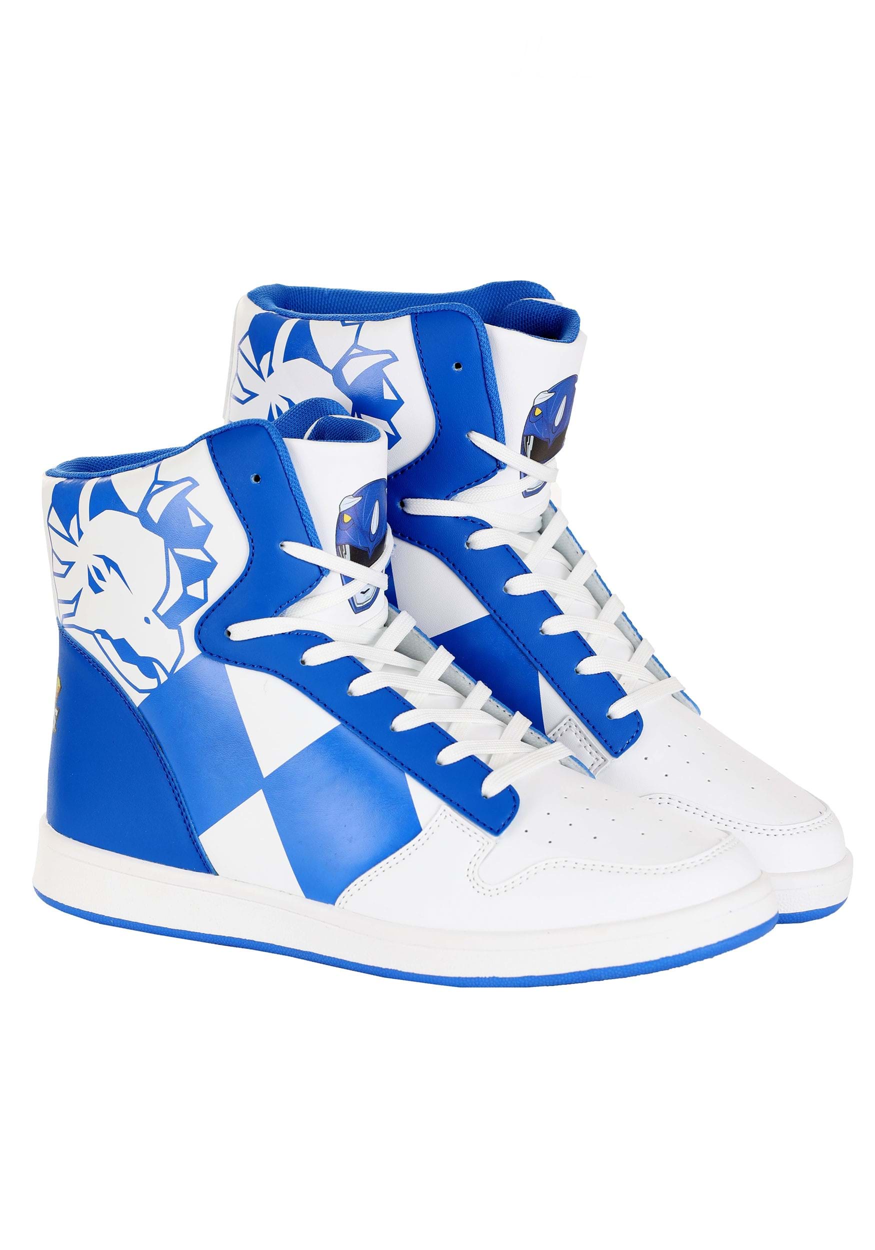 Adult Blue Power Rangers Costume Inspired Sneakers 3 Adult Blue Power Rangers Costume Inspired Sneakers