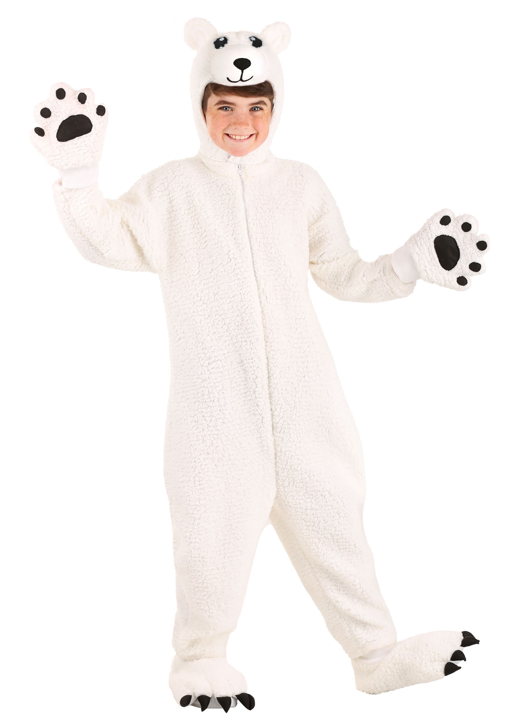 Kid's Full Body Arctic Polar Bear Costume