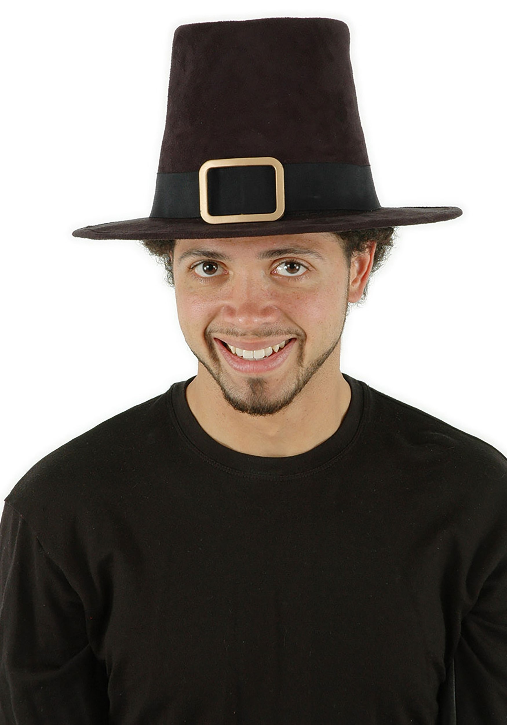 Brown Deluxe Pilgrim Costume Hat 1 Brown Deluxe Pilgrim Costume Hat