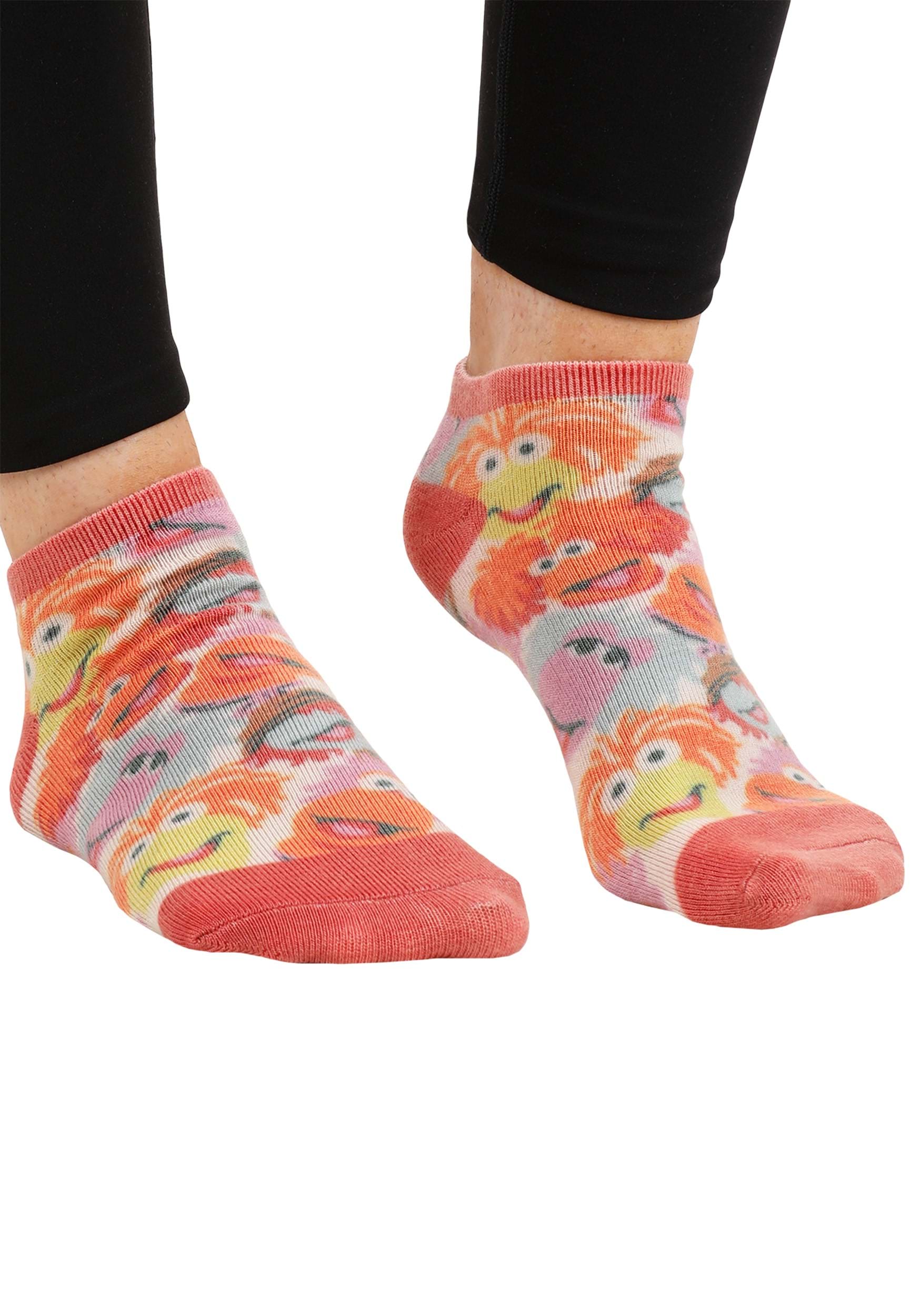 5 Pack Fraggle Rock Adult Low Cut Socks 10 5 Pack Fraggle Rock Adult Low Cut Socks