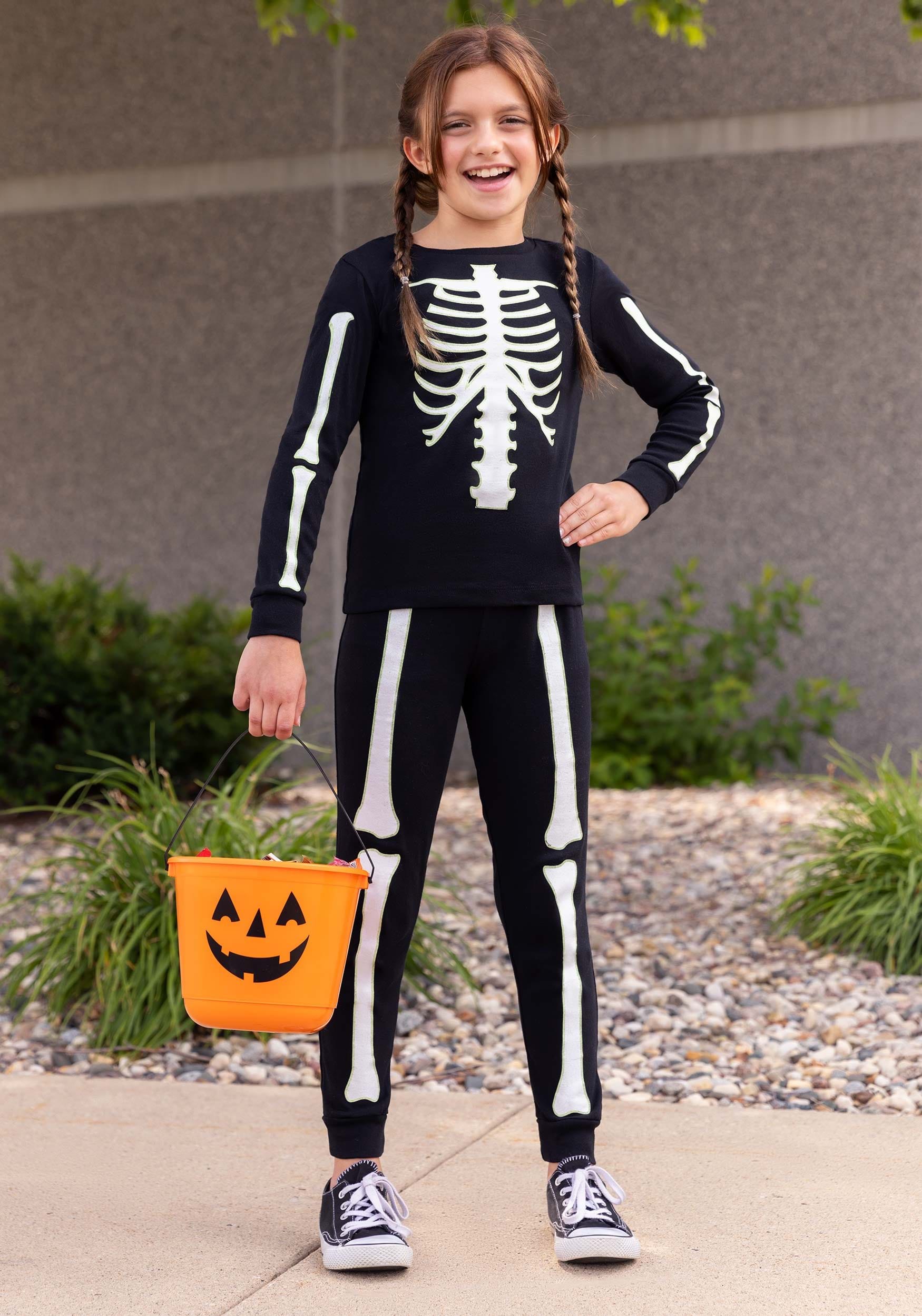 2 Piece Skeleton Jogger Sleep Set for Kids