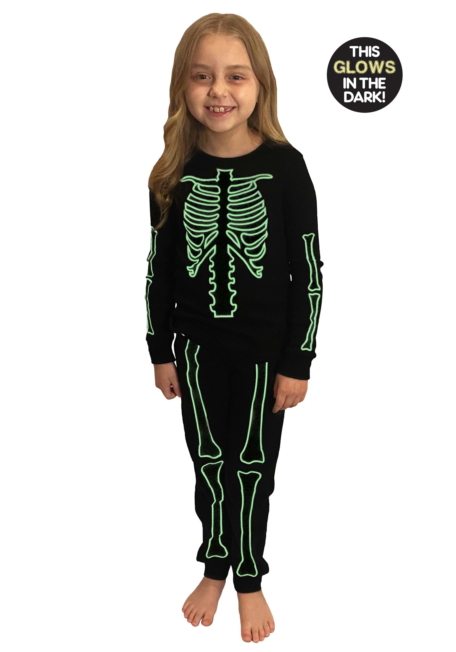 2 Piece Skeleton Jogger Sleep Set for Kids