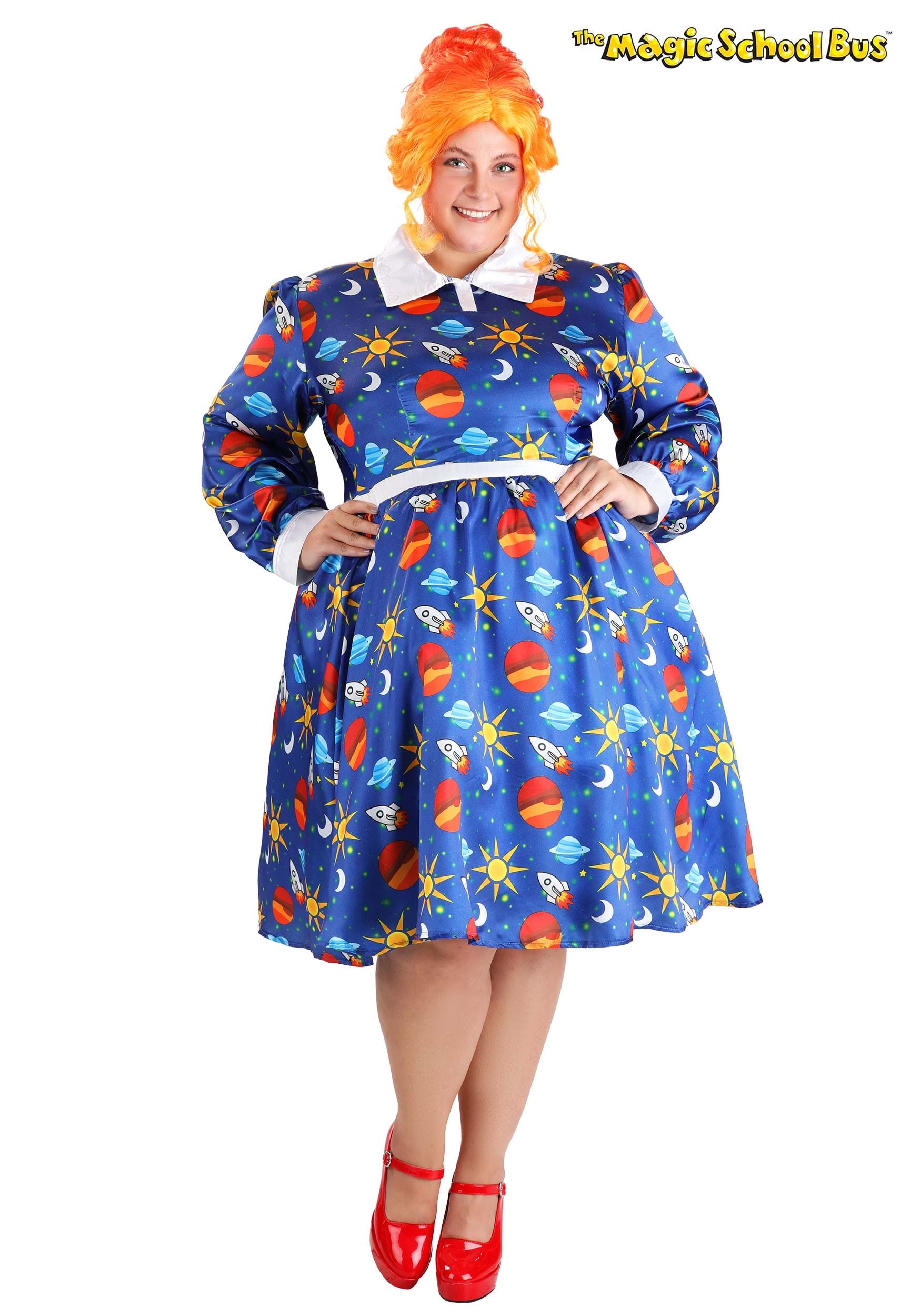 Plus Size The Magic School Bus Miss Frizzle Costume for Women 1 Plus Size The Magic School Bus Miss Frizzle Costume for Women