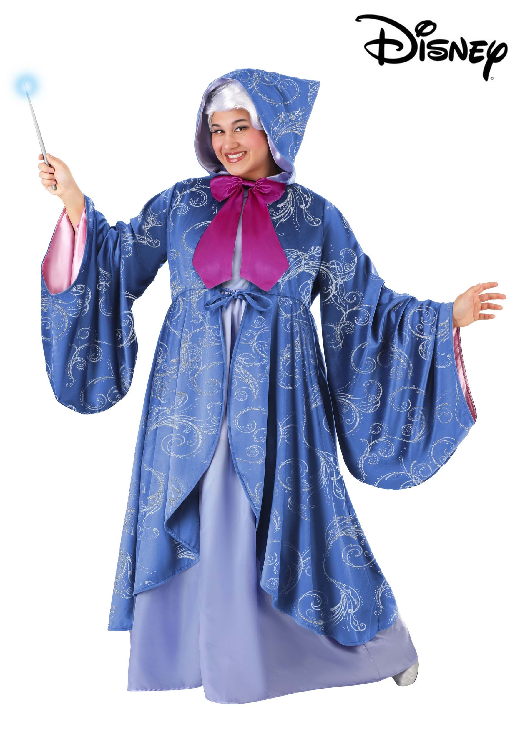 Plus Size Women's Premium Fairy Godmother Costume 3 Plus Size Women's Premium Fairy Godmother Costume
