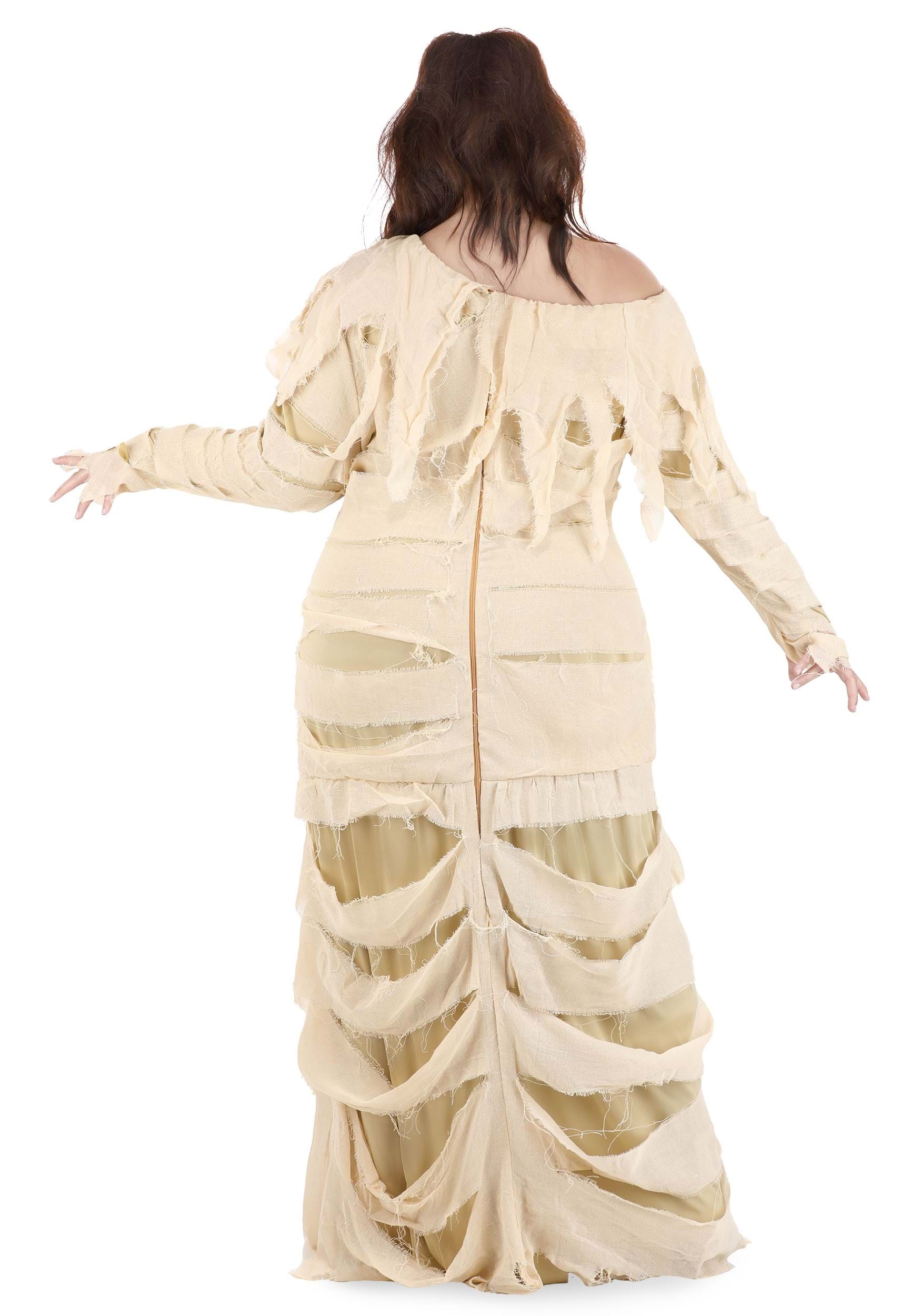 Women's Full Length Plus Size Mummy Costume Dress