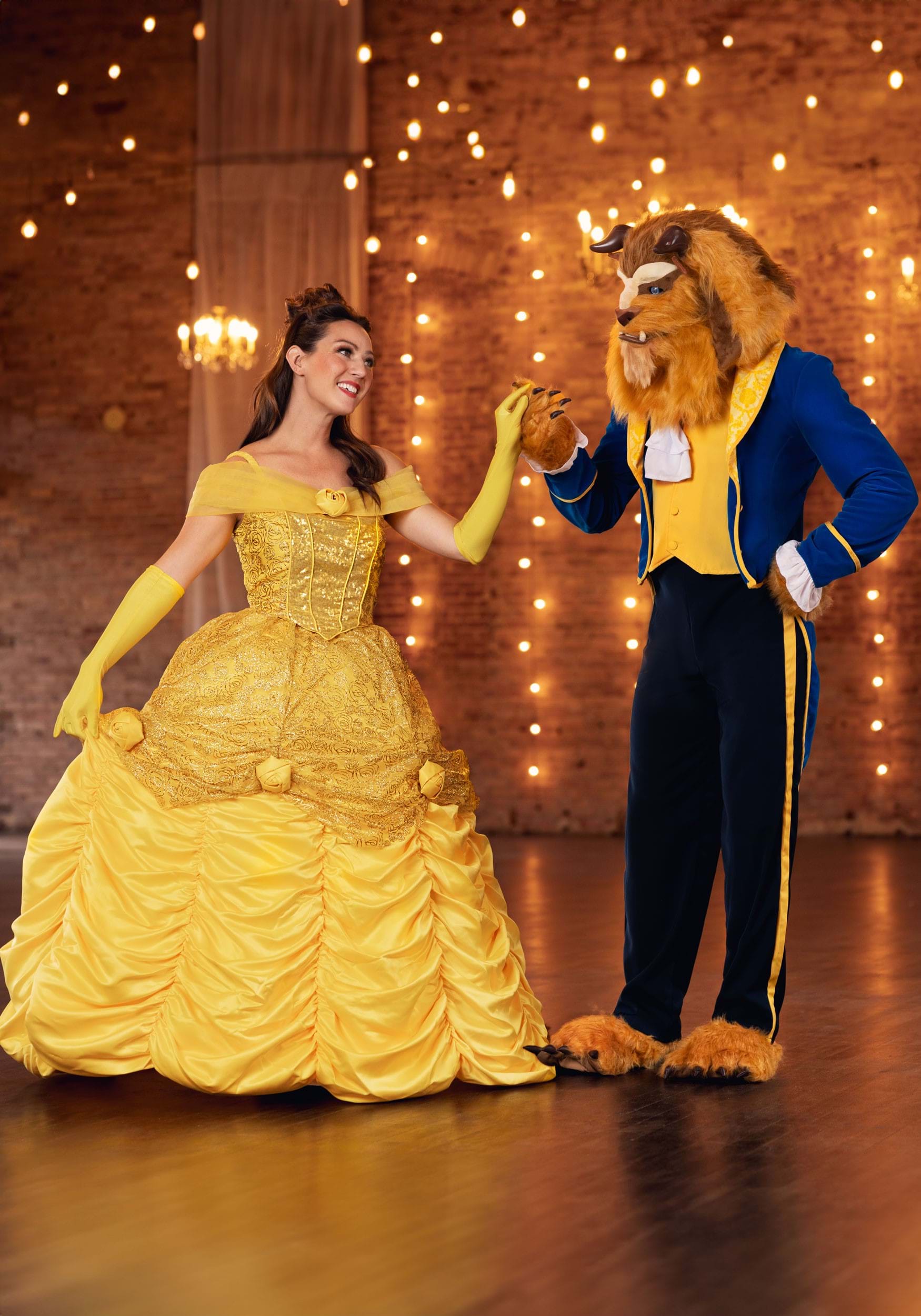 Premium Disney Belle Costume Dress for Women