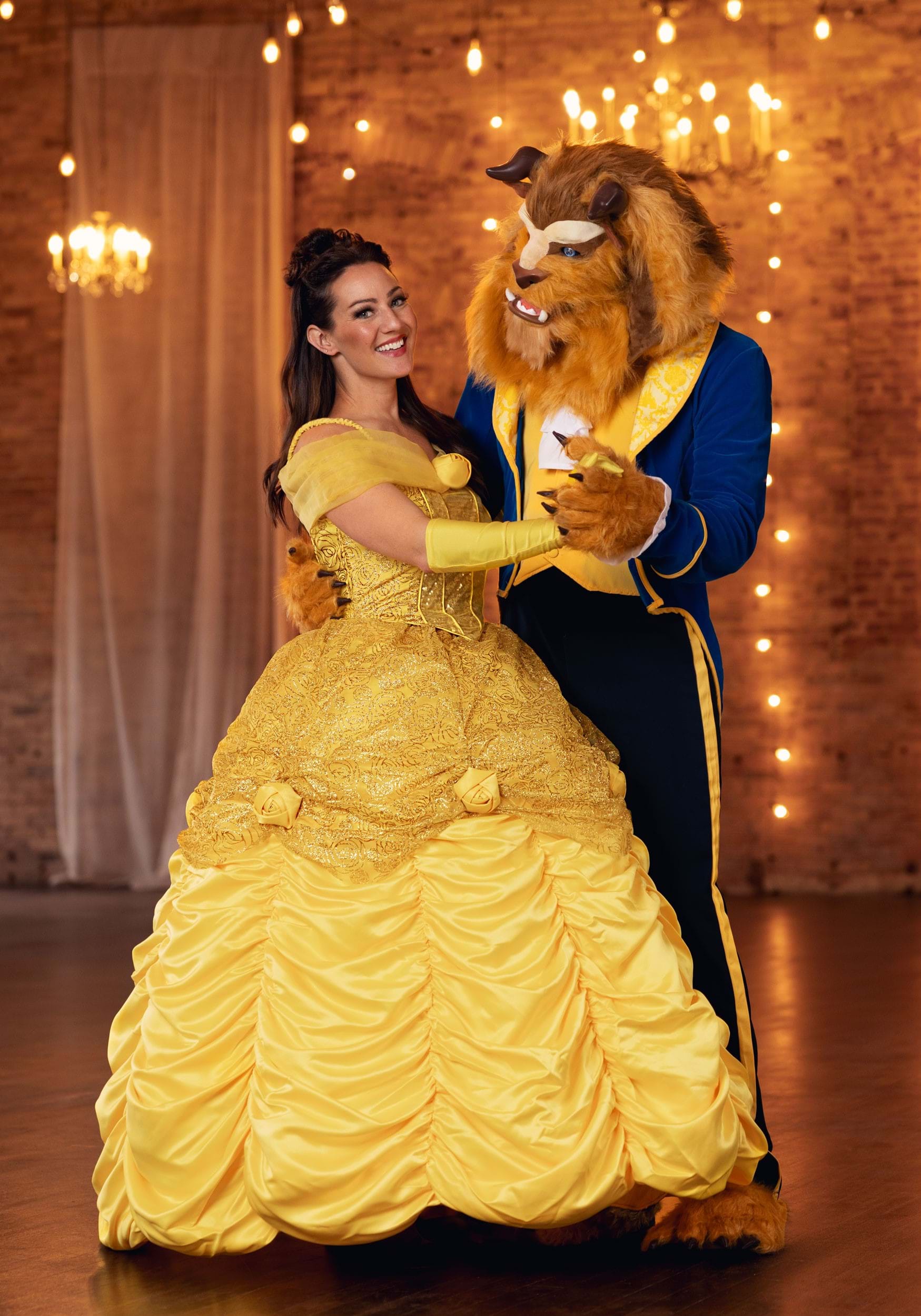 Premium Disney Belle Costume Dress for Women