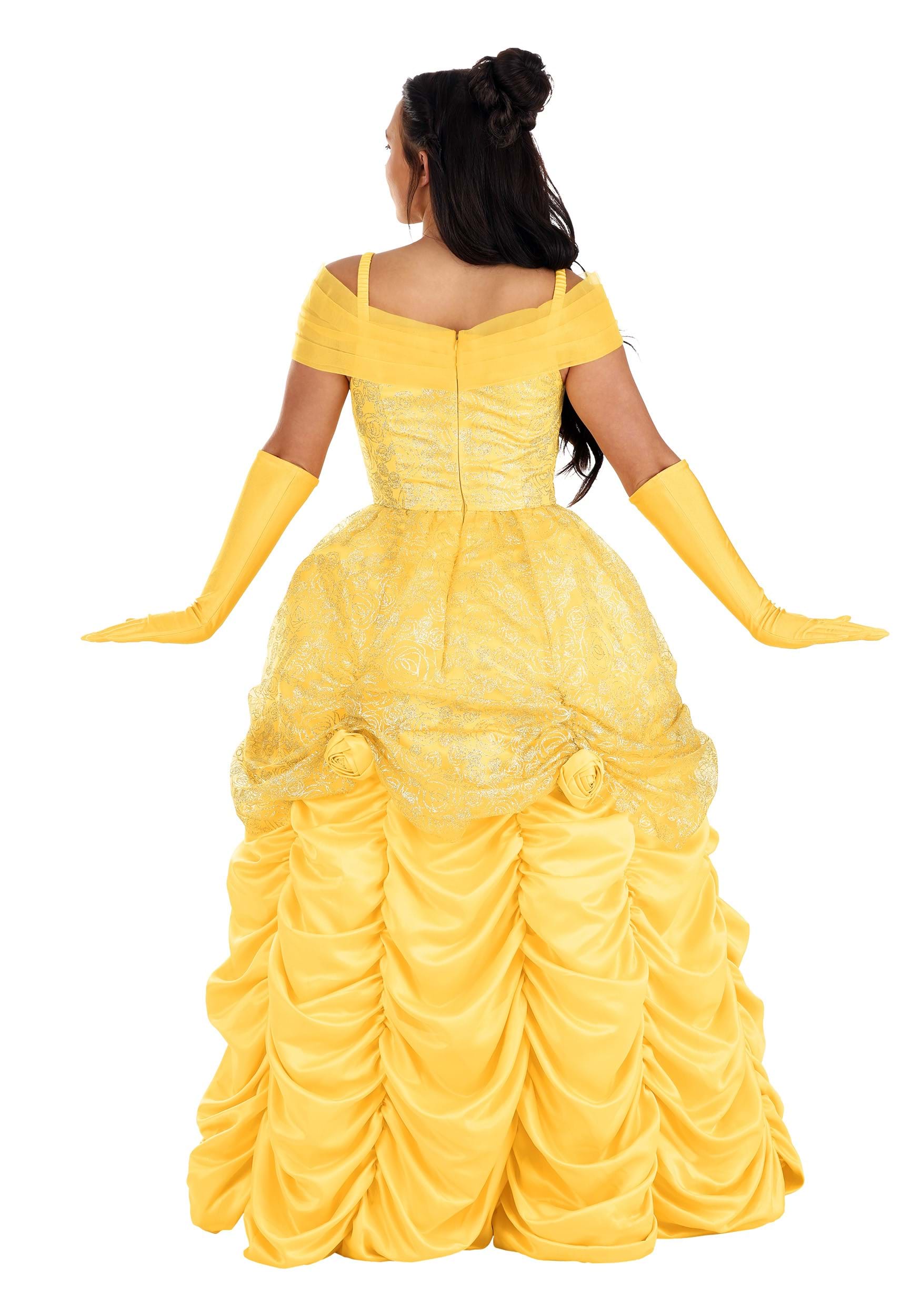 Premium Disney Belle Costume Dress for Women
