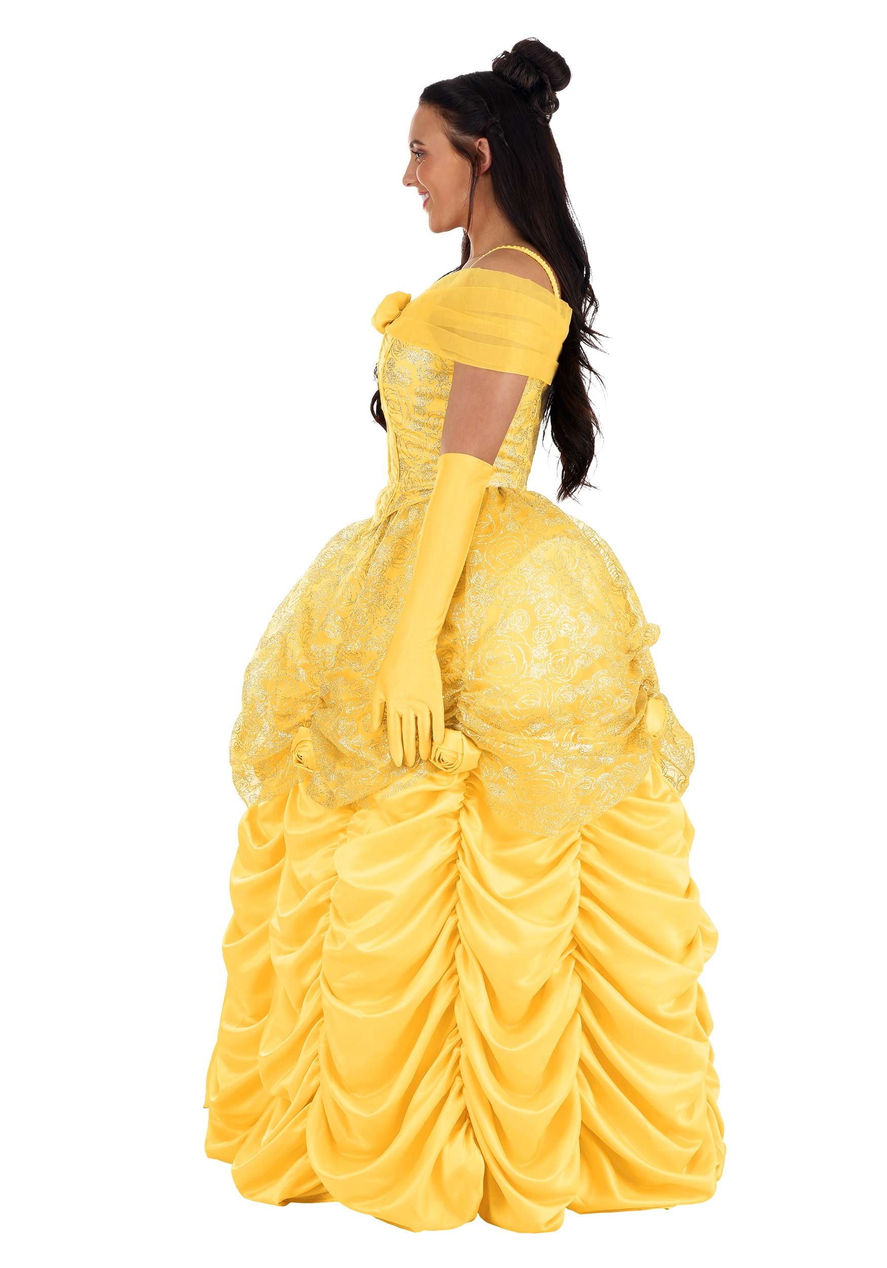 Premium Disney Belle Costume Dress for Women
