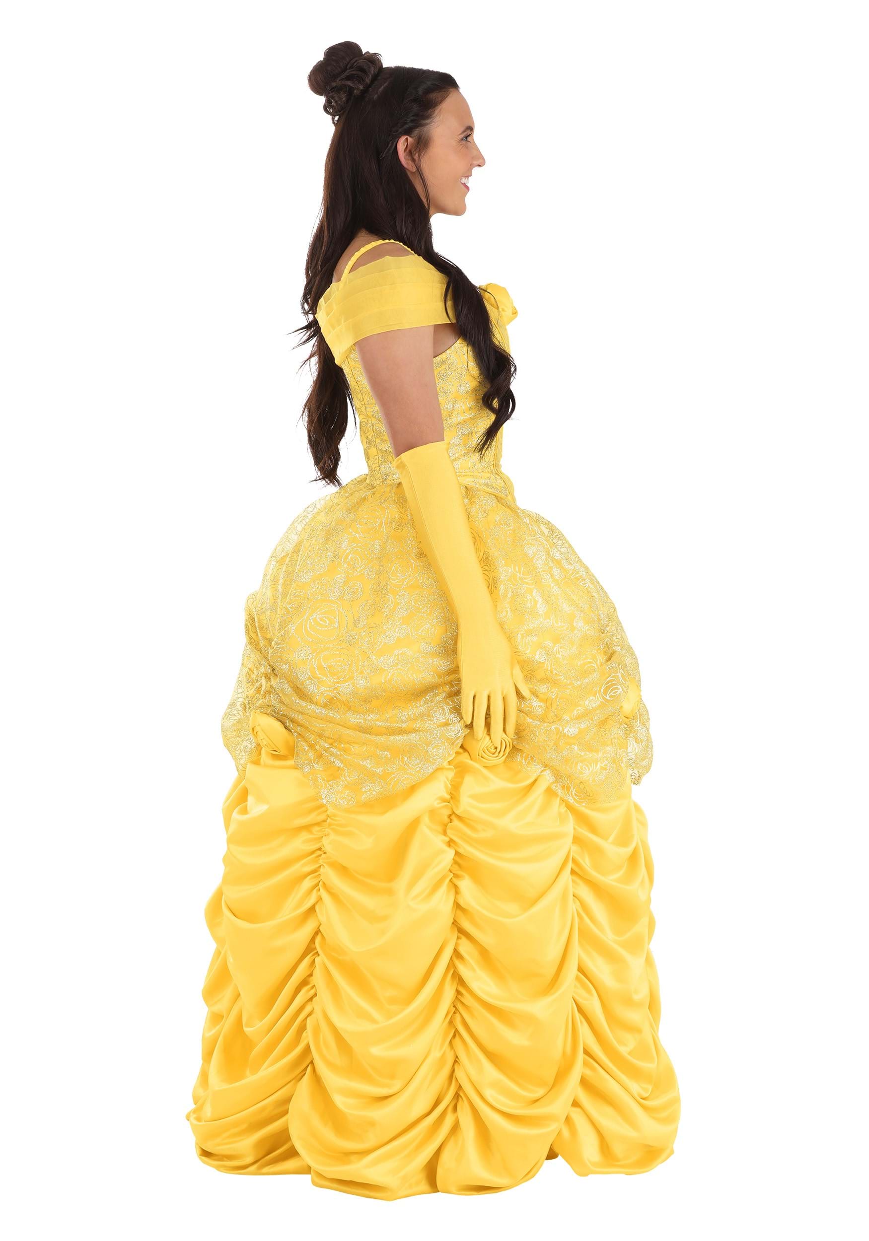 Premium Disney Belle Costume Dress for Women