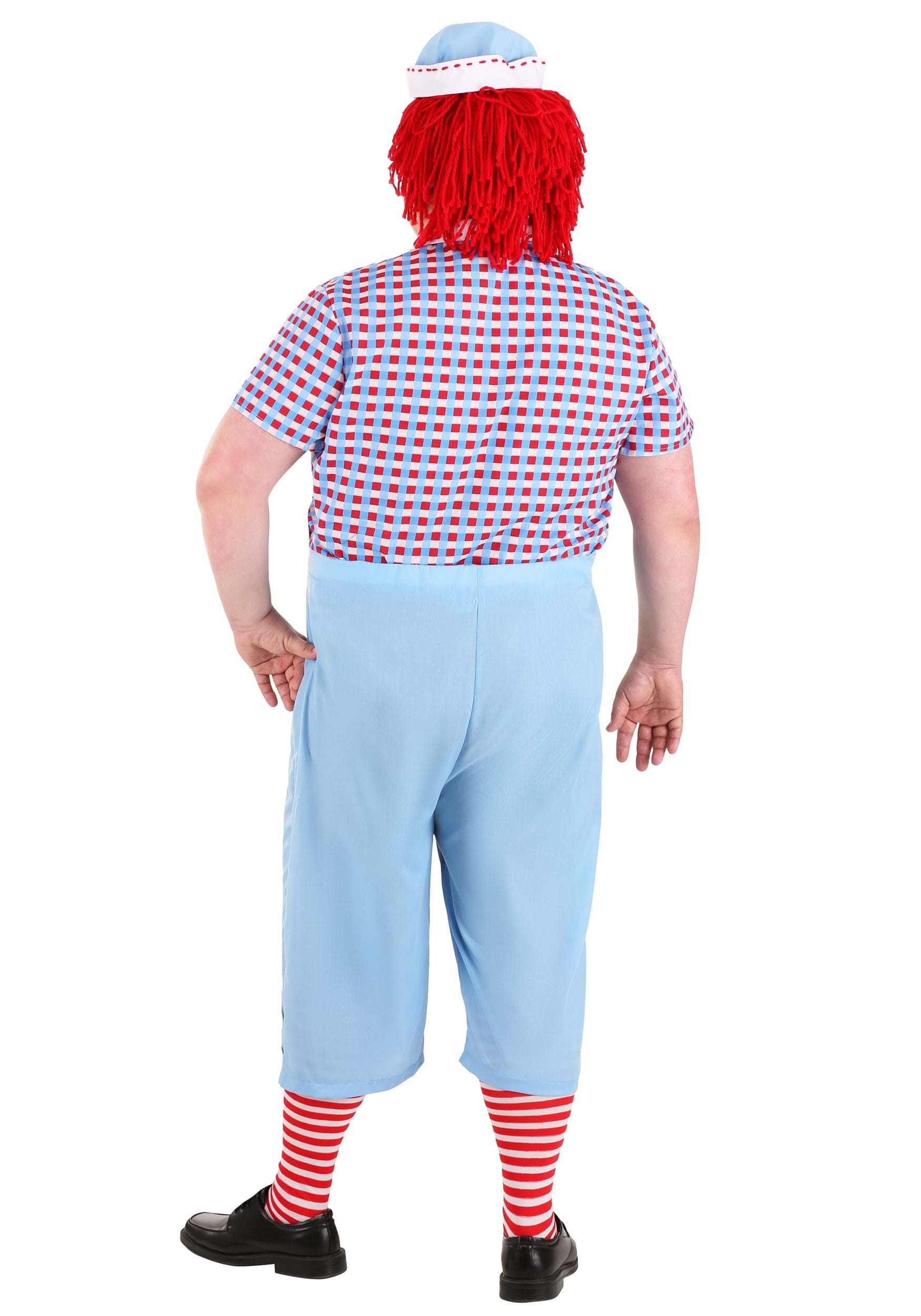Men's Raggedy Andy Plus Size Costume