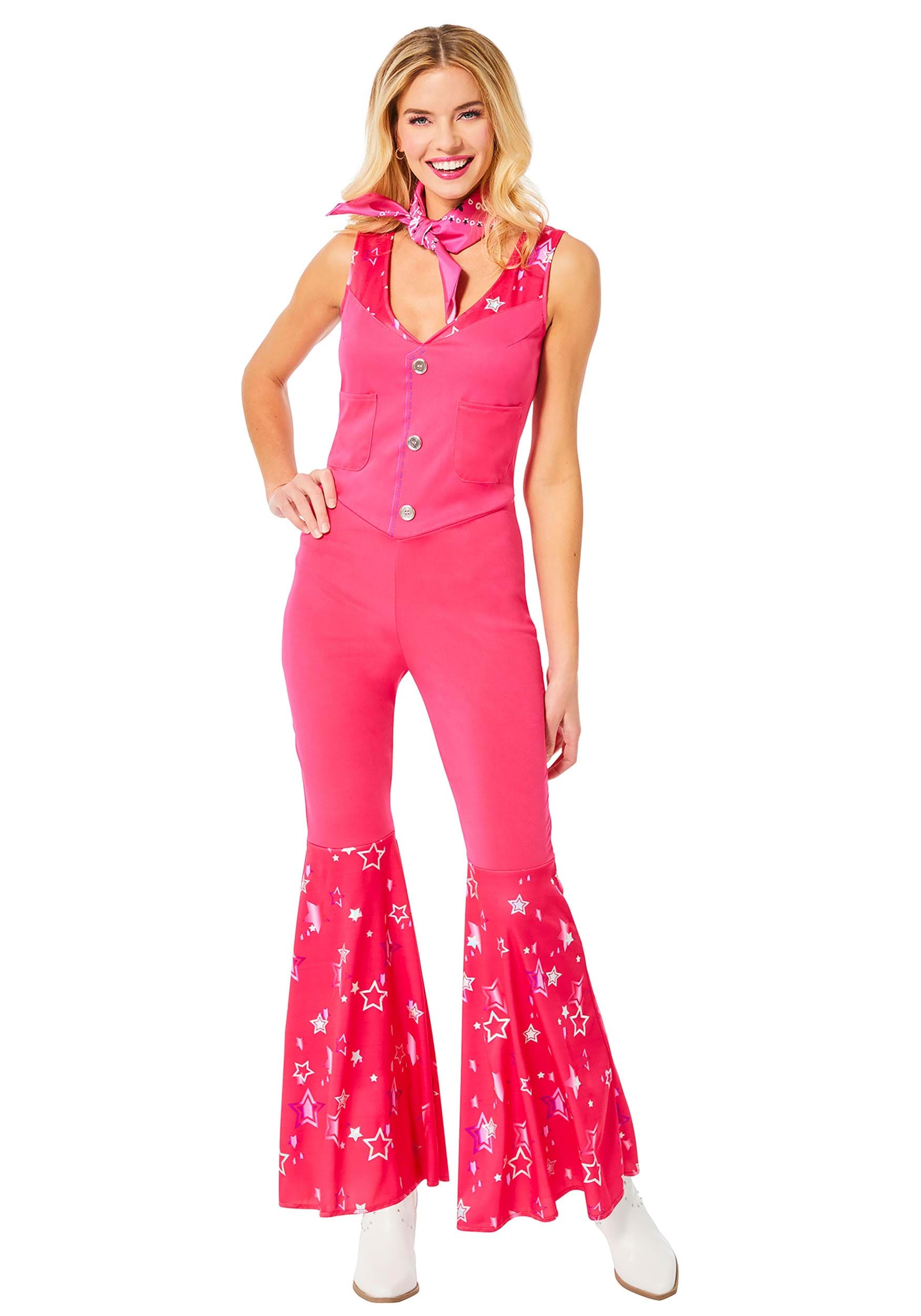 Women's Barbie Movie Barbie Cowgirl Costume 1 Women's Barbie Movie Barbie Cowgirl Costume