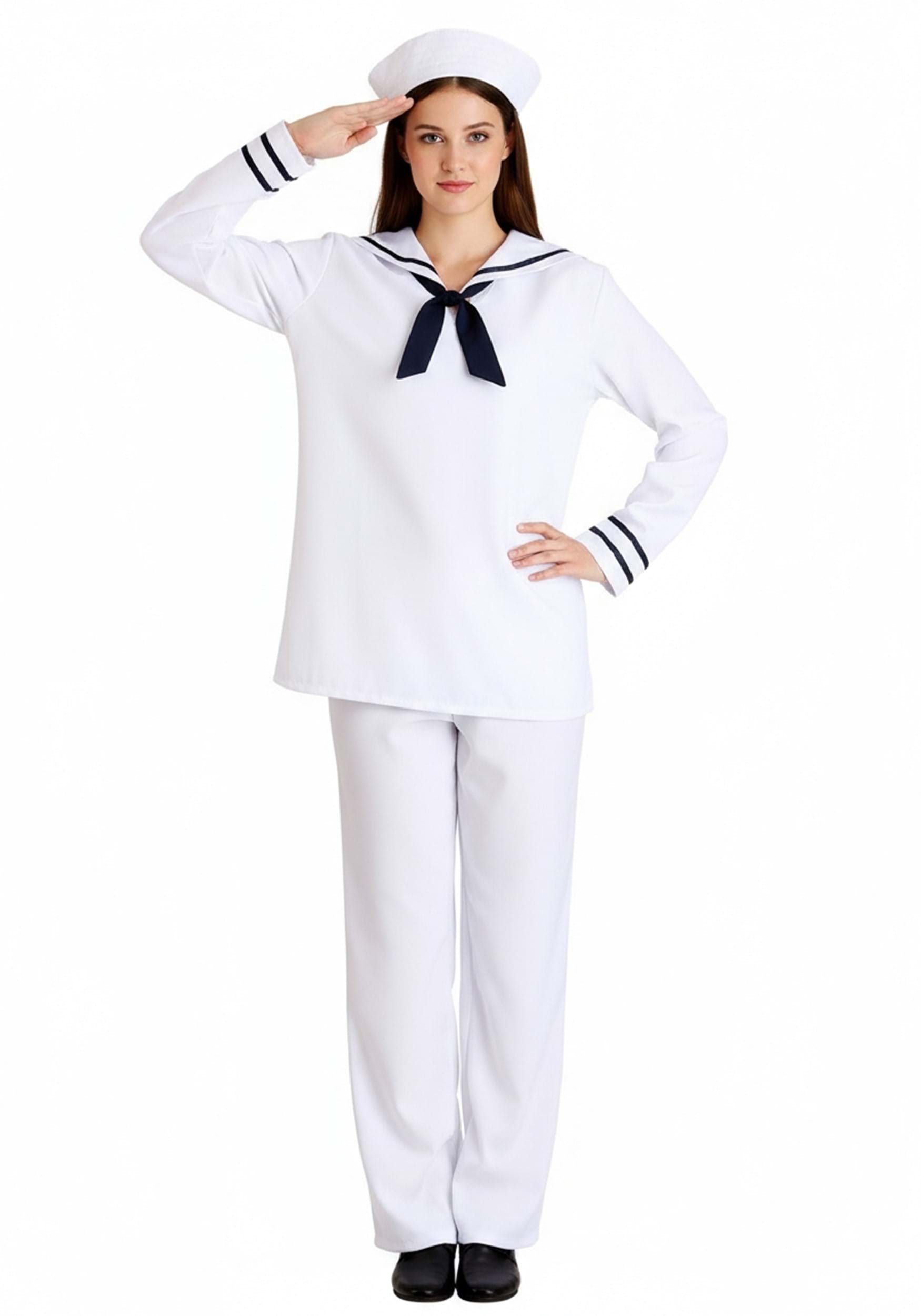 White Sailor Costume for Men 11 White Sailor Costume for Men