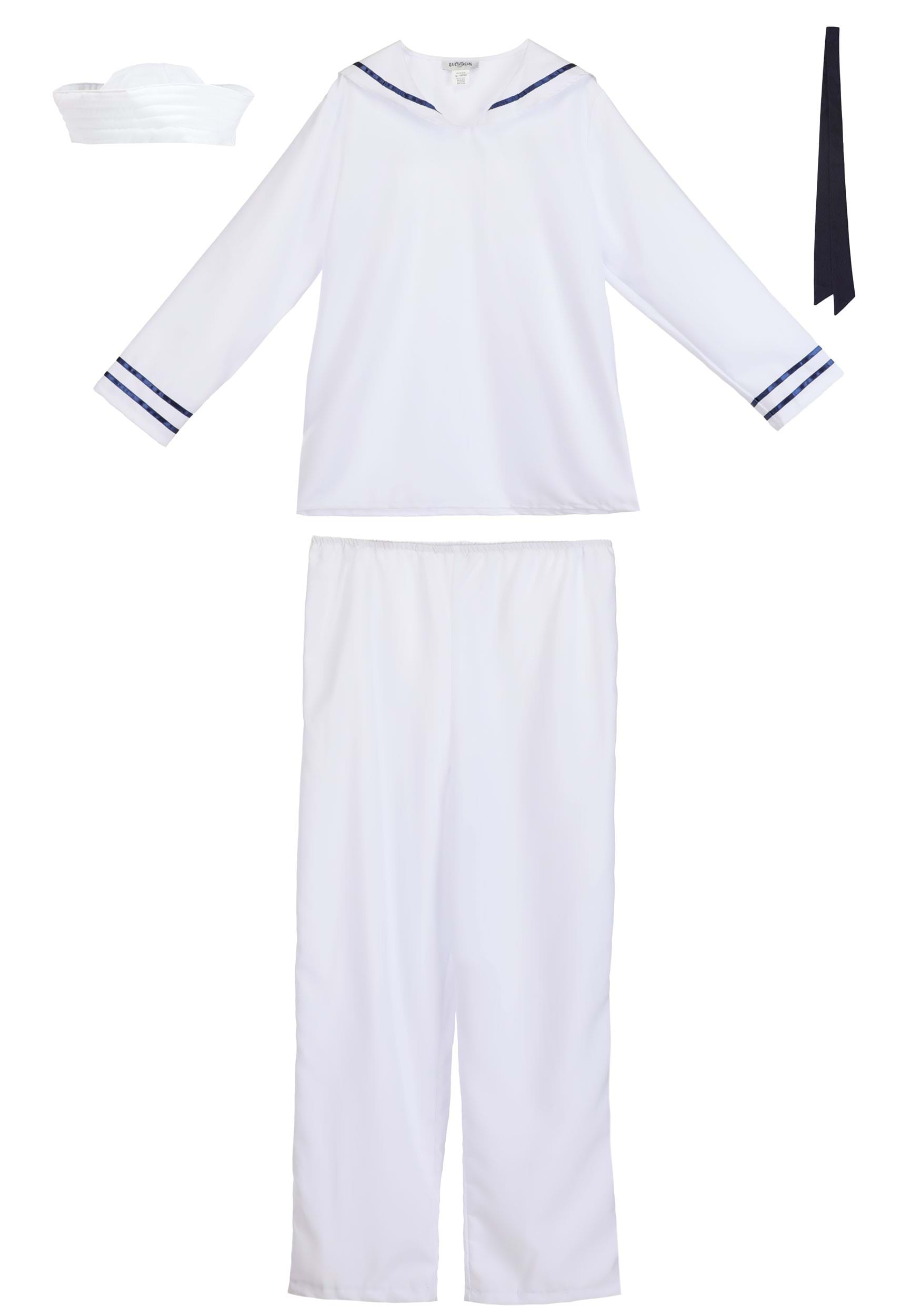 White Sailor Costume for Men 3 White Sailor Costume for Men