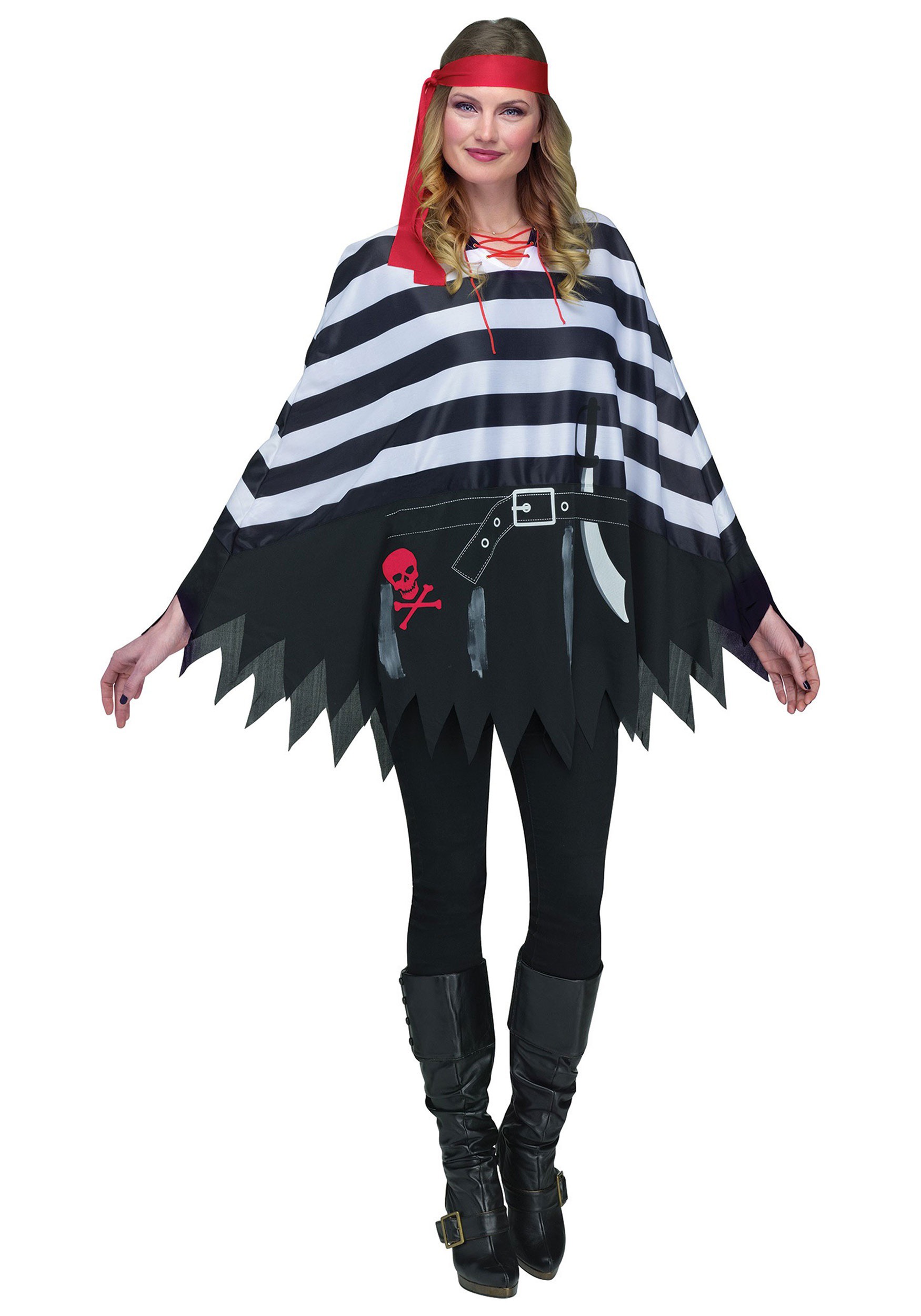 Seven Seas Pirate Poncho Costume