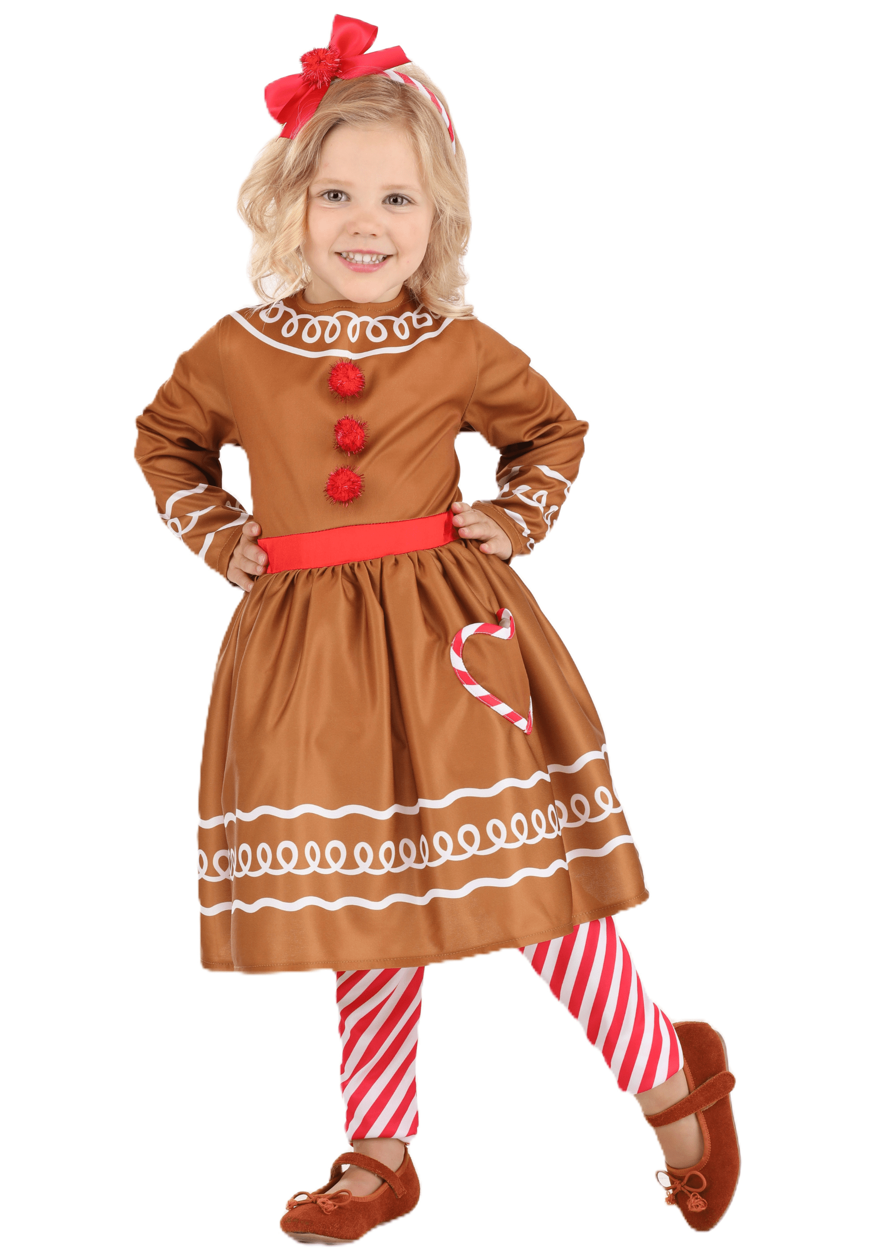 Toddler Girl's Gingerbread Costume Dress