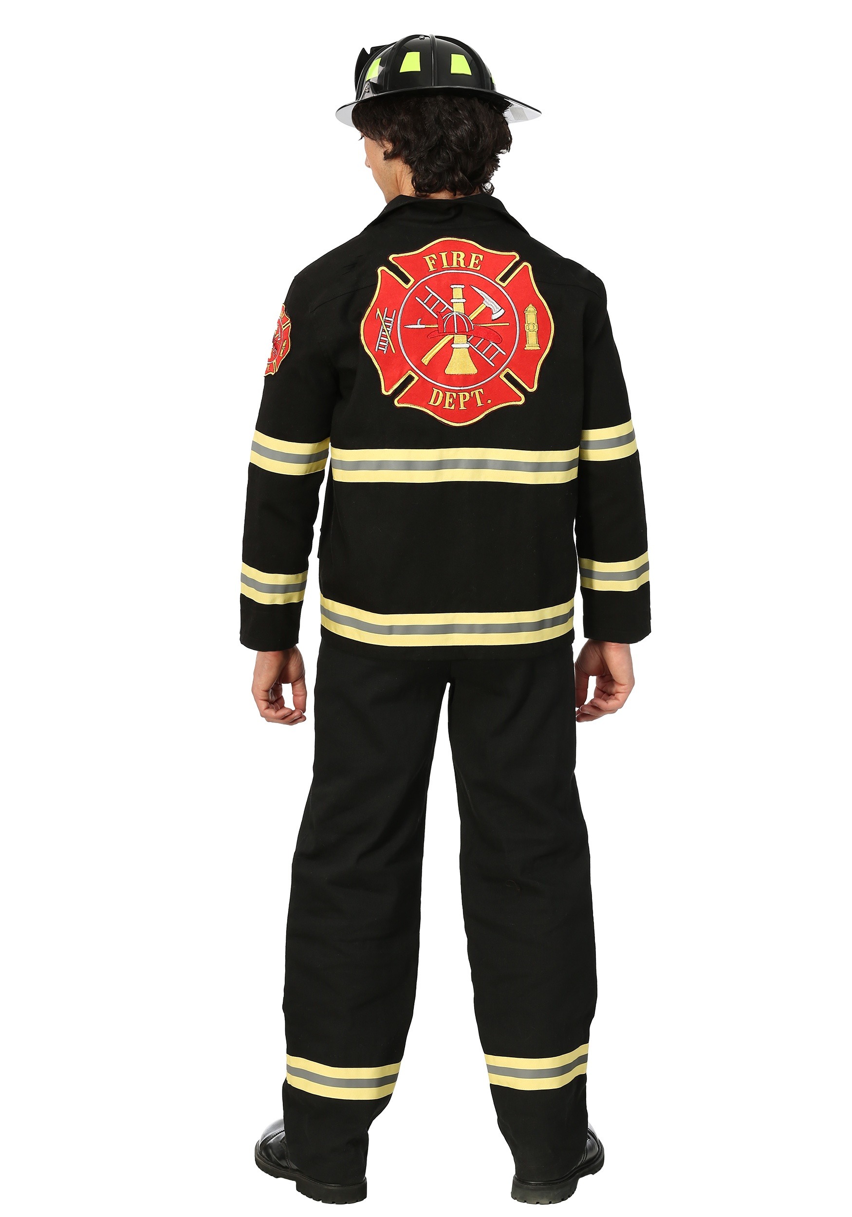 Black Uniform Adult Firefighter Costume