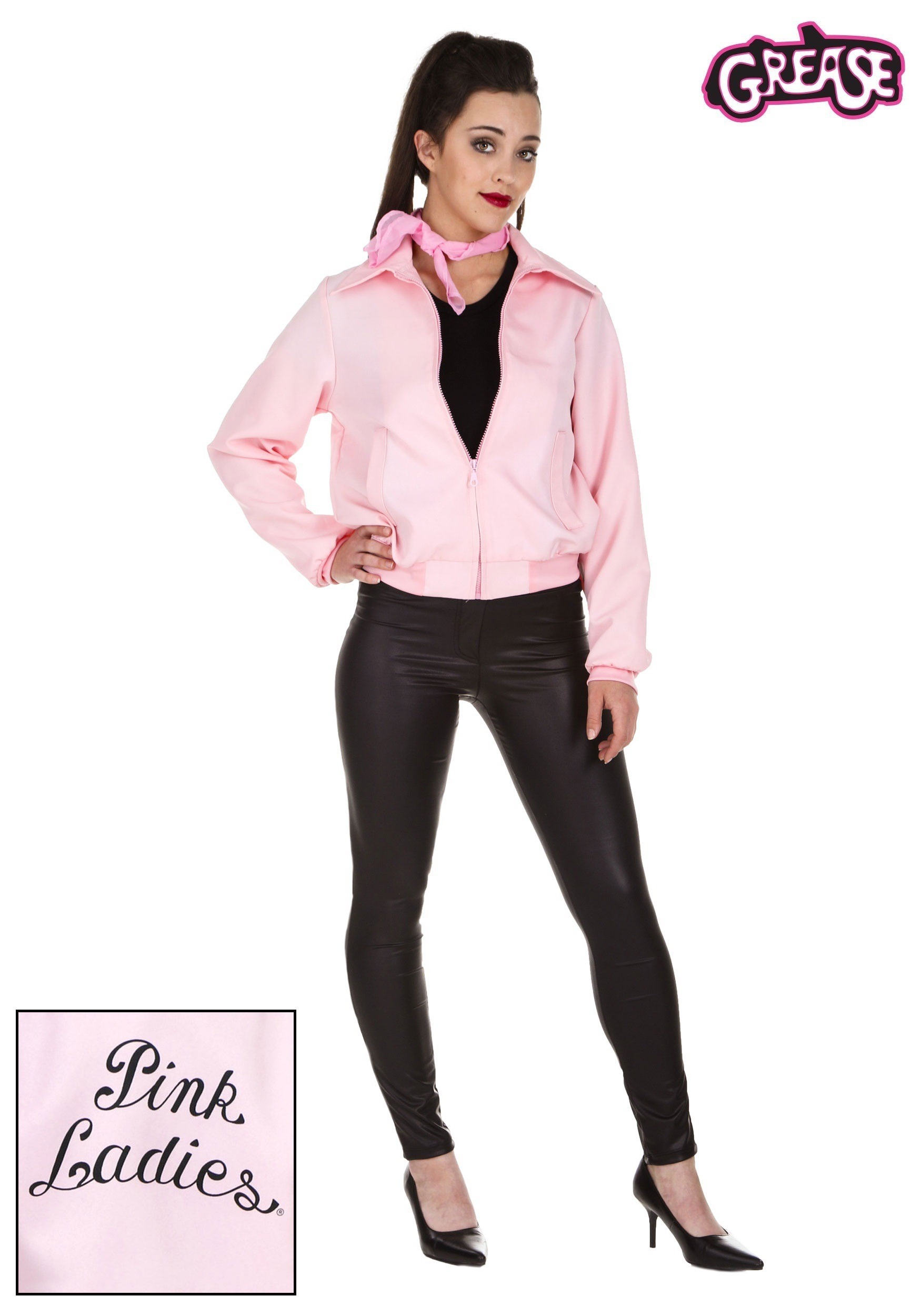 Pink Ladies Plus Size Deluxe Costume Jacket