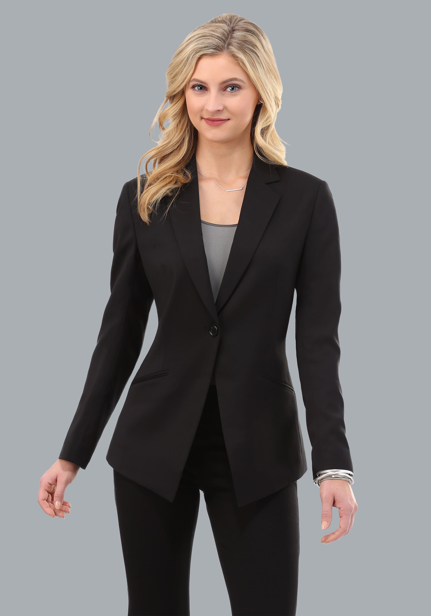 DC Comics Women's Vintage Print One-Button Blazer