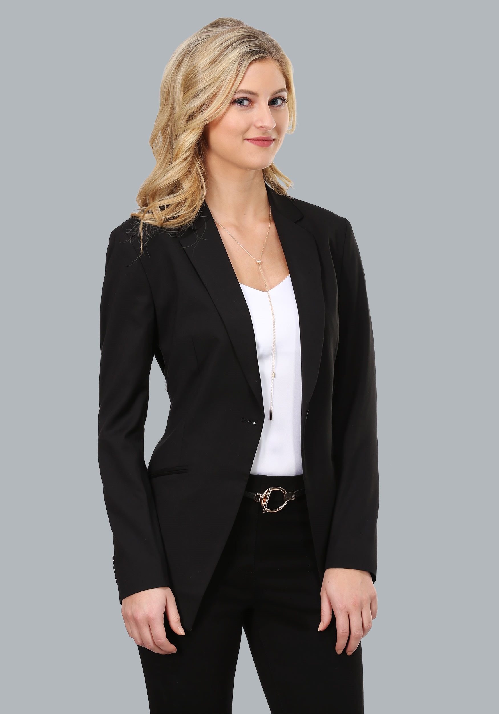 DC Comics Women's Vintage Print One-Button Blazer